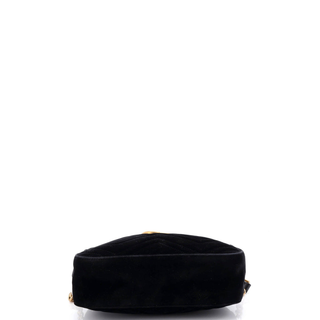 GG Marmont Shoulder Bag Matelasse Velvet Small