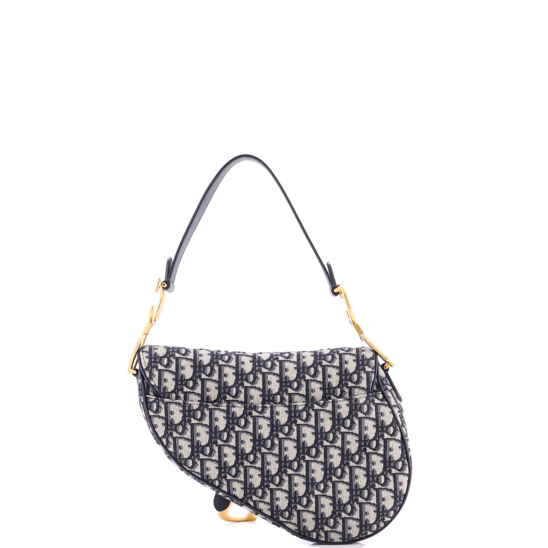 Saddle Handbag with Strap Oblique Canvas Medium