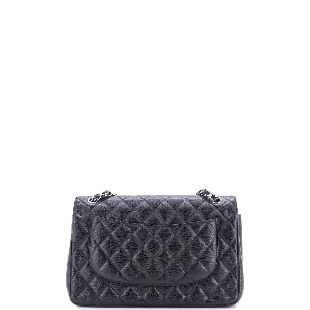 Classic Double Flap Bag Quilted Caviar Jumbo