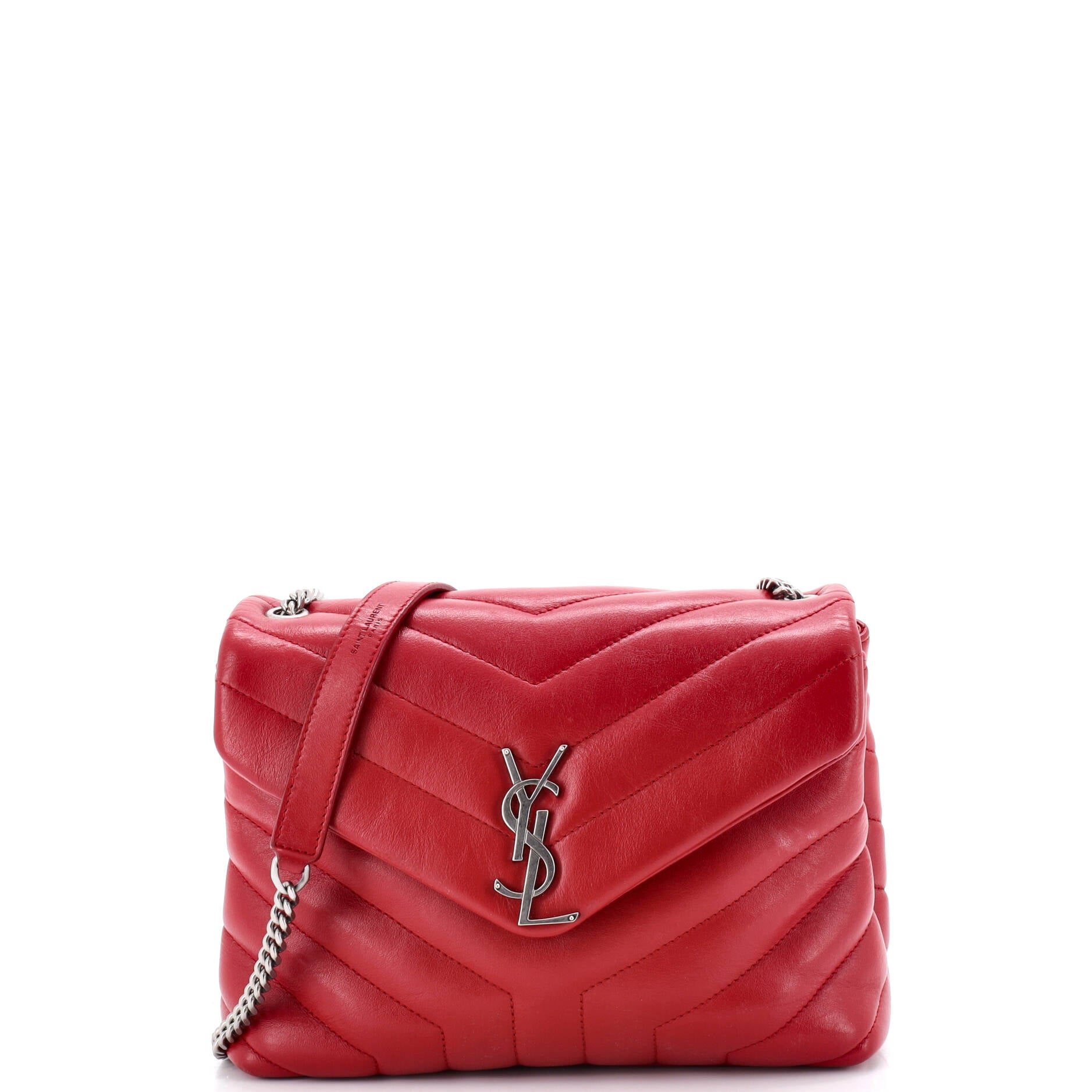 Loulou Shoulder Bag Matelasse Chevron Leather Small