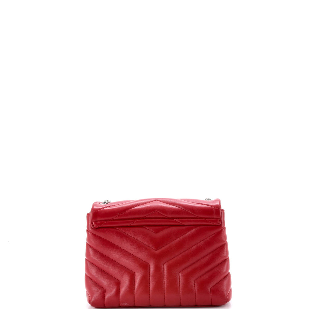 Loulou Shoulder Bag Matelasse Chevron Leather Small