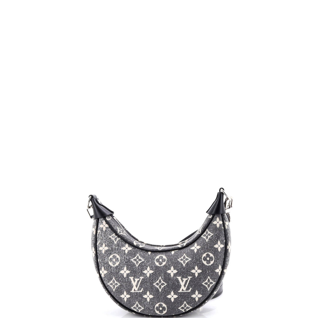 Loop Handbag Monogram Jacquard Denim