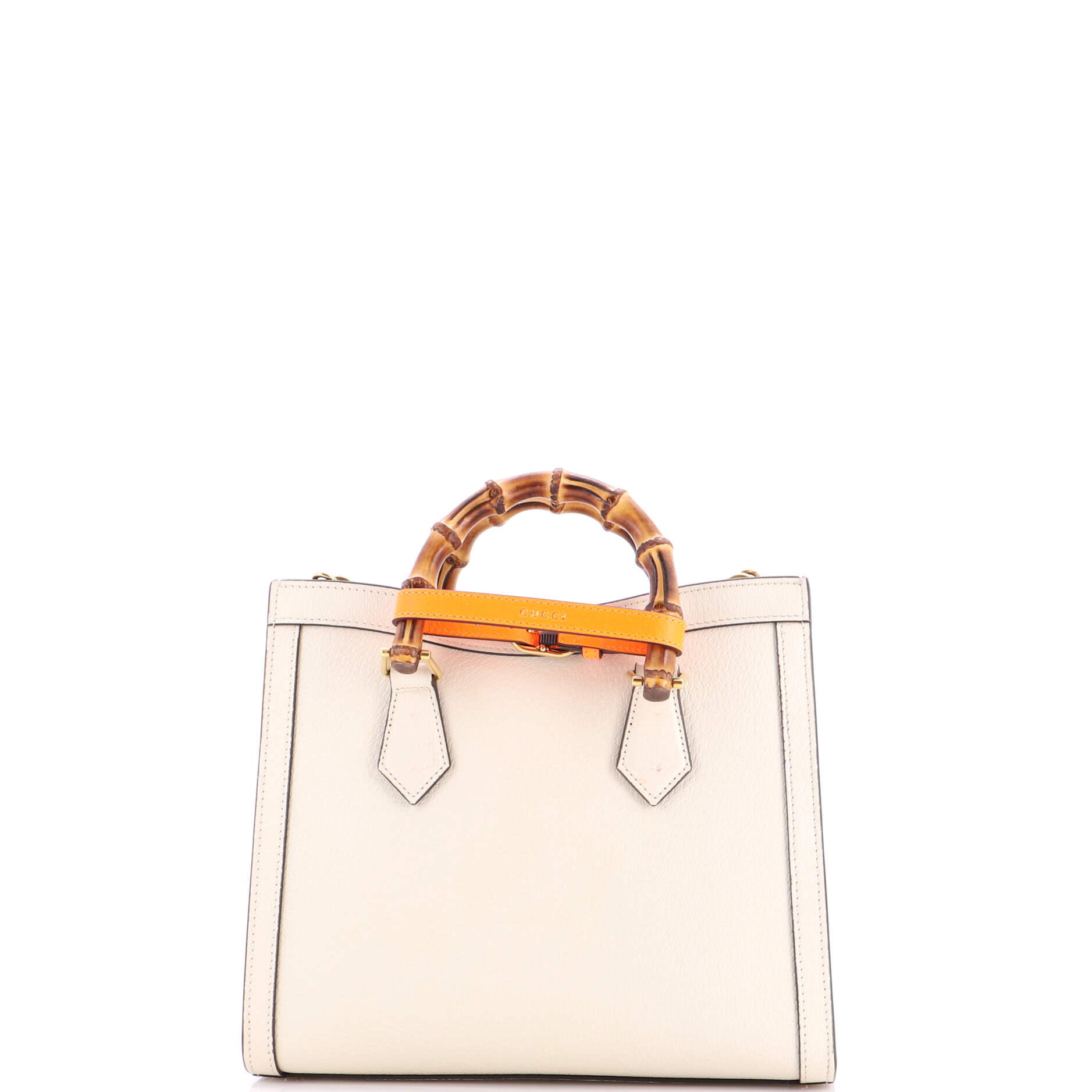 Diana NM Bamboo Handle Tote Leather Small