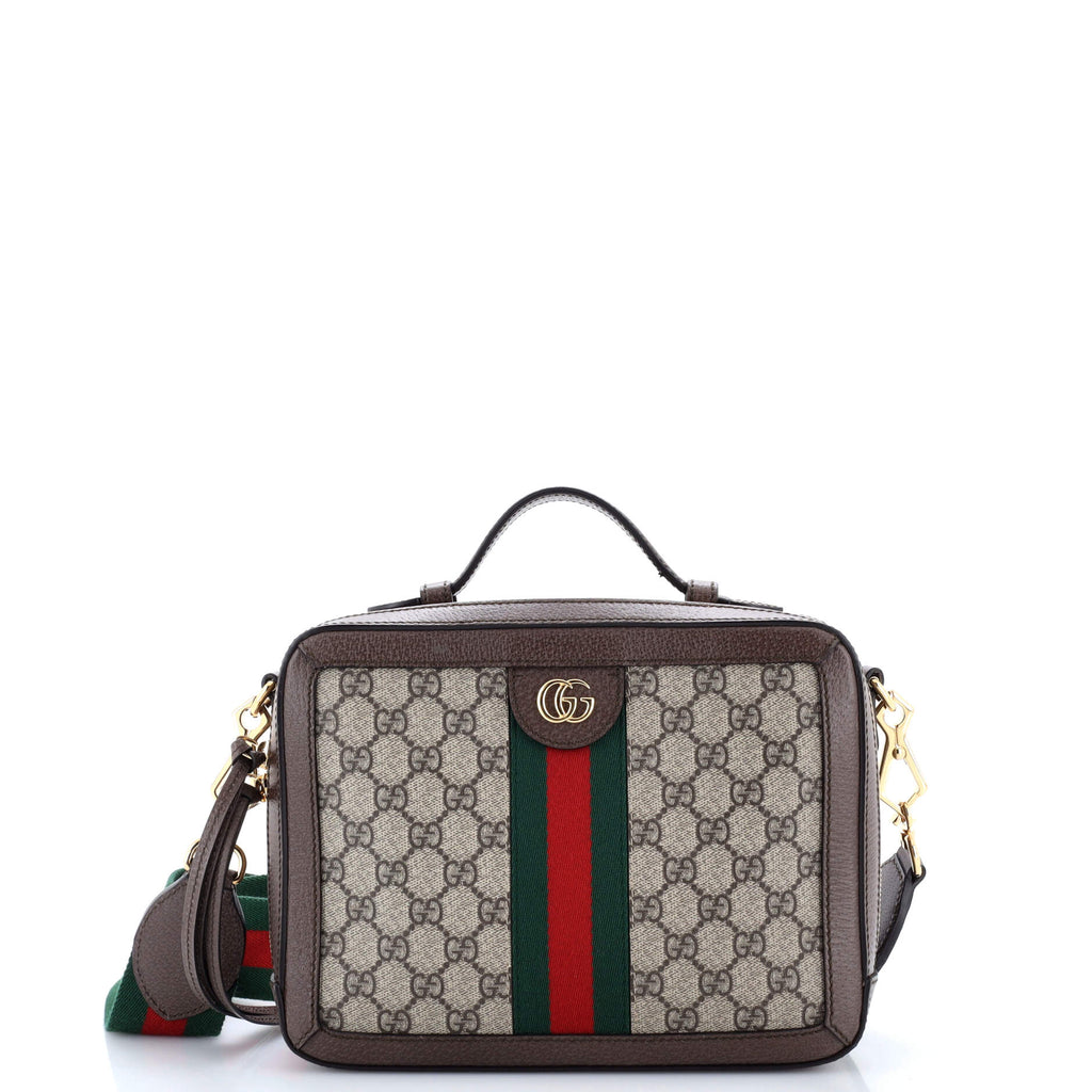 Ophidia Zip Around Camera Bag GG Coated Canvas Small