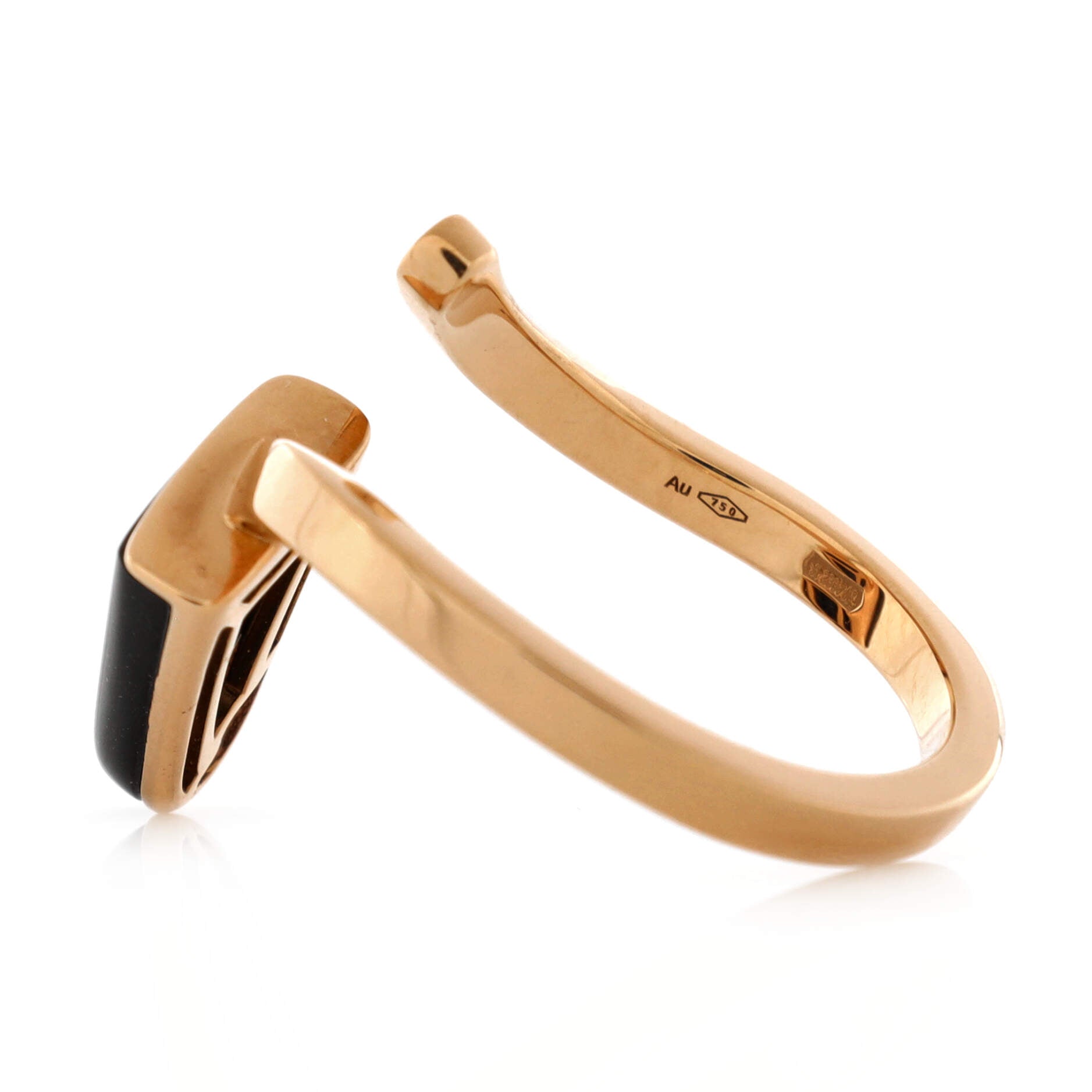 Gelati Ring 18K Rose Gold with Onyx and Diamonds