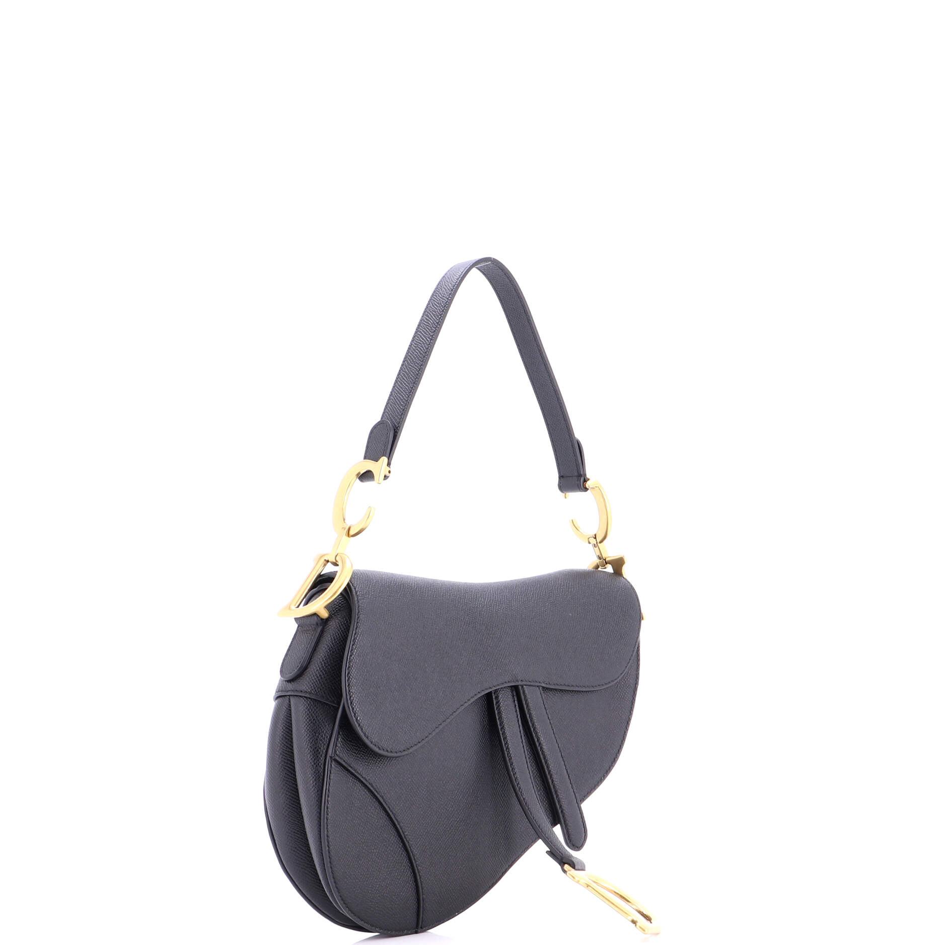 Saddle Handbag Leather Medium