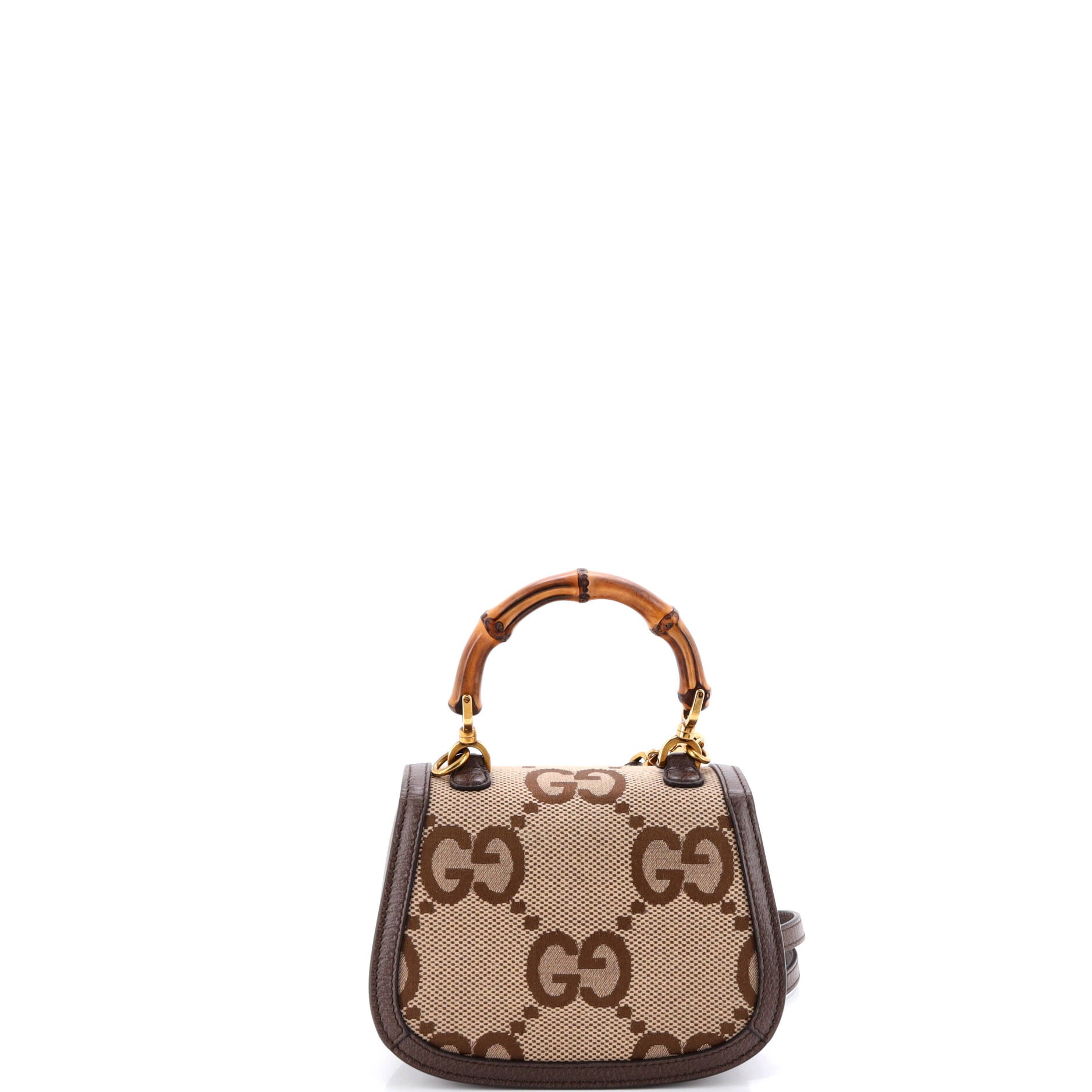 Bamboo 1947 Top Handle Bag Jumbo GG Canvas Mini
