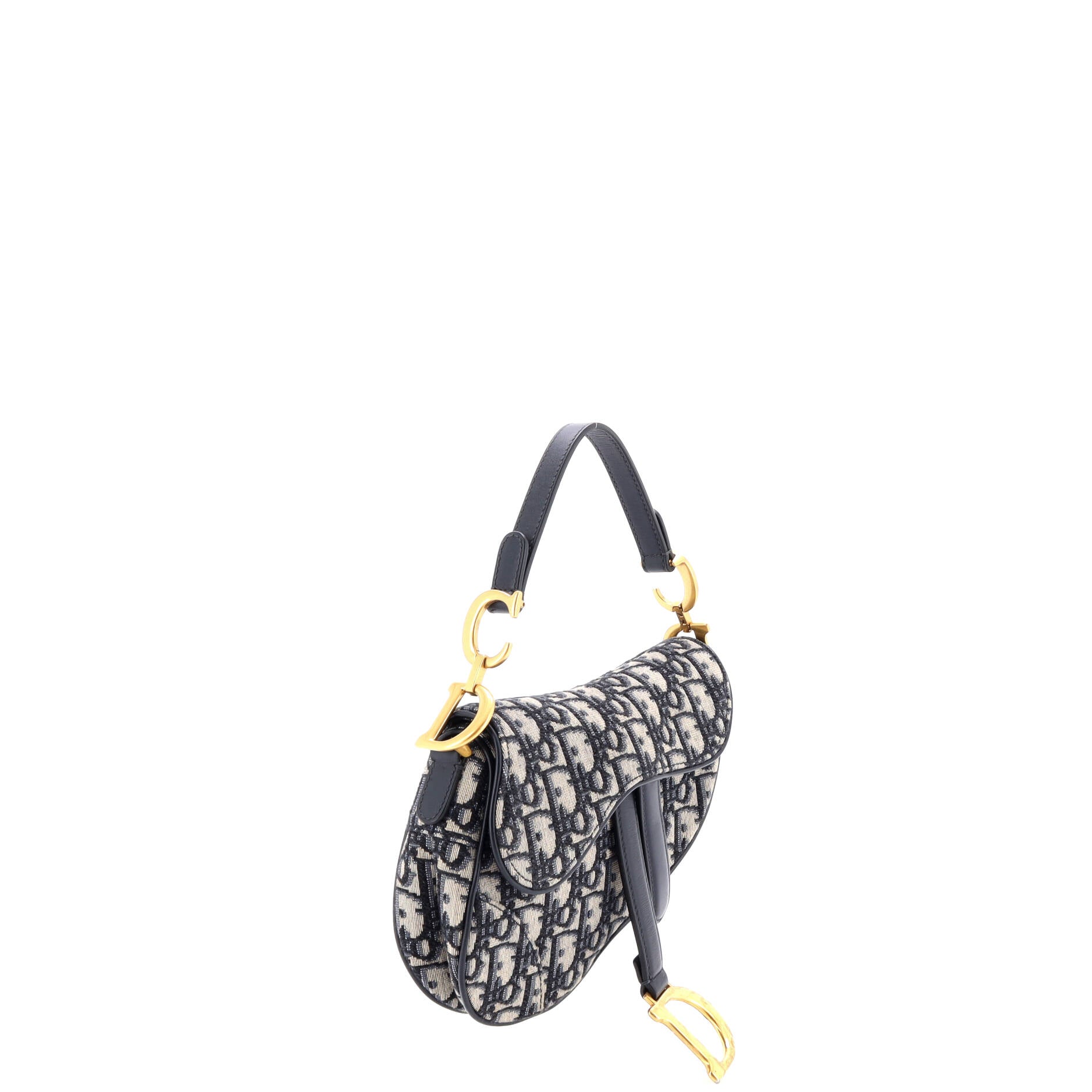 Saddle Handbag Oblique Canvas Mini