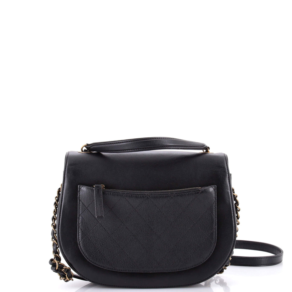 Coco Curve Flap Messenger Calfskin and Quilted Goatskin Medium