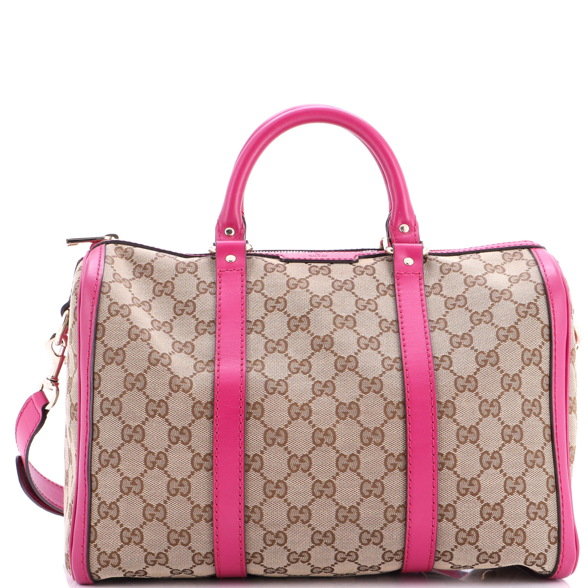 Convertible Joy Boston Bag GG Canvas with Leather Medium