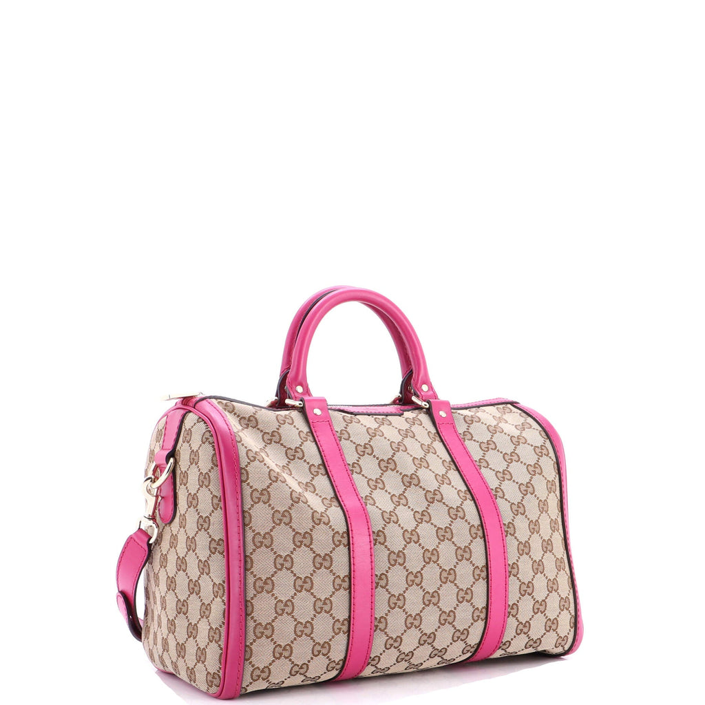 Convertible Joy Boston Bag GG Canvas with Leather Medium