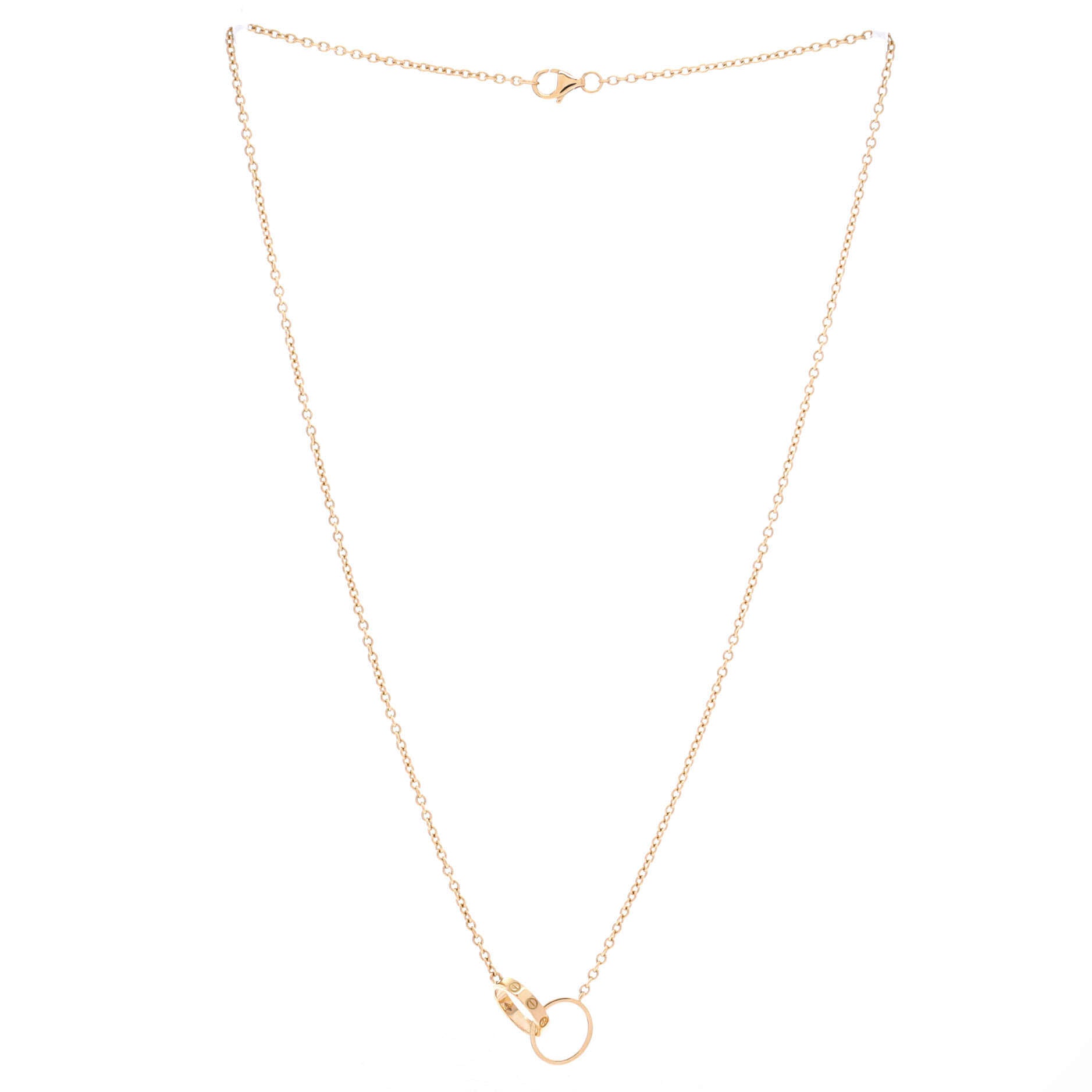 Love Interlocking Necklace 18K Yellow Gold