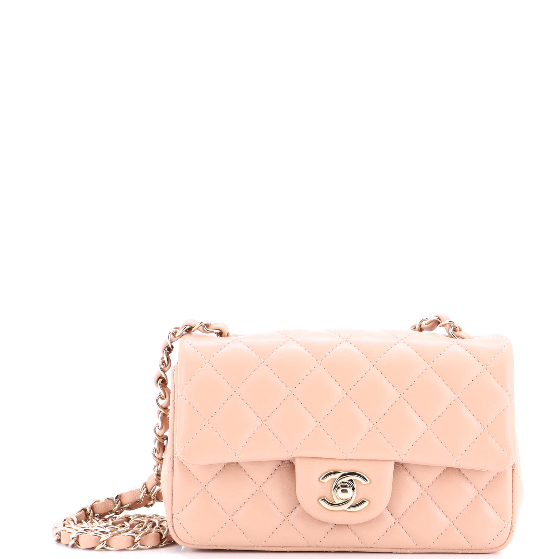 Classic Single Flap Bag Quilted Lambskin Mini