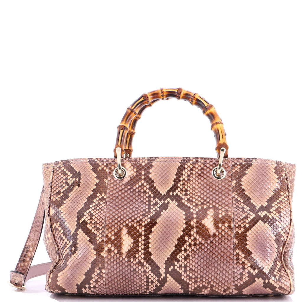 Bamboo Shopper Tote Python Medium