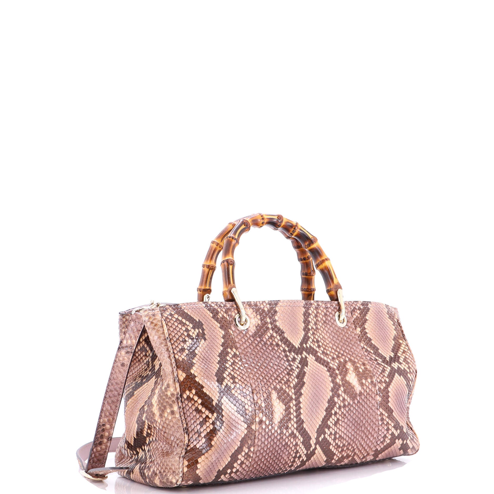 Bamboo Shopper Tote Python Medium