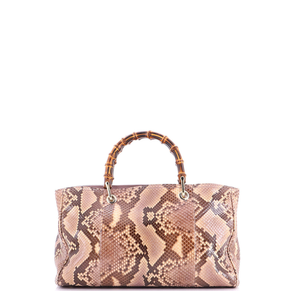Bamboo Shopper Tote Python Medium