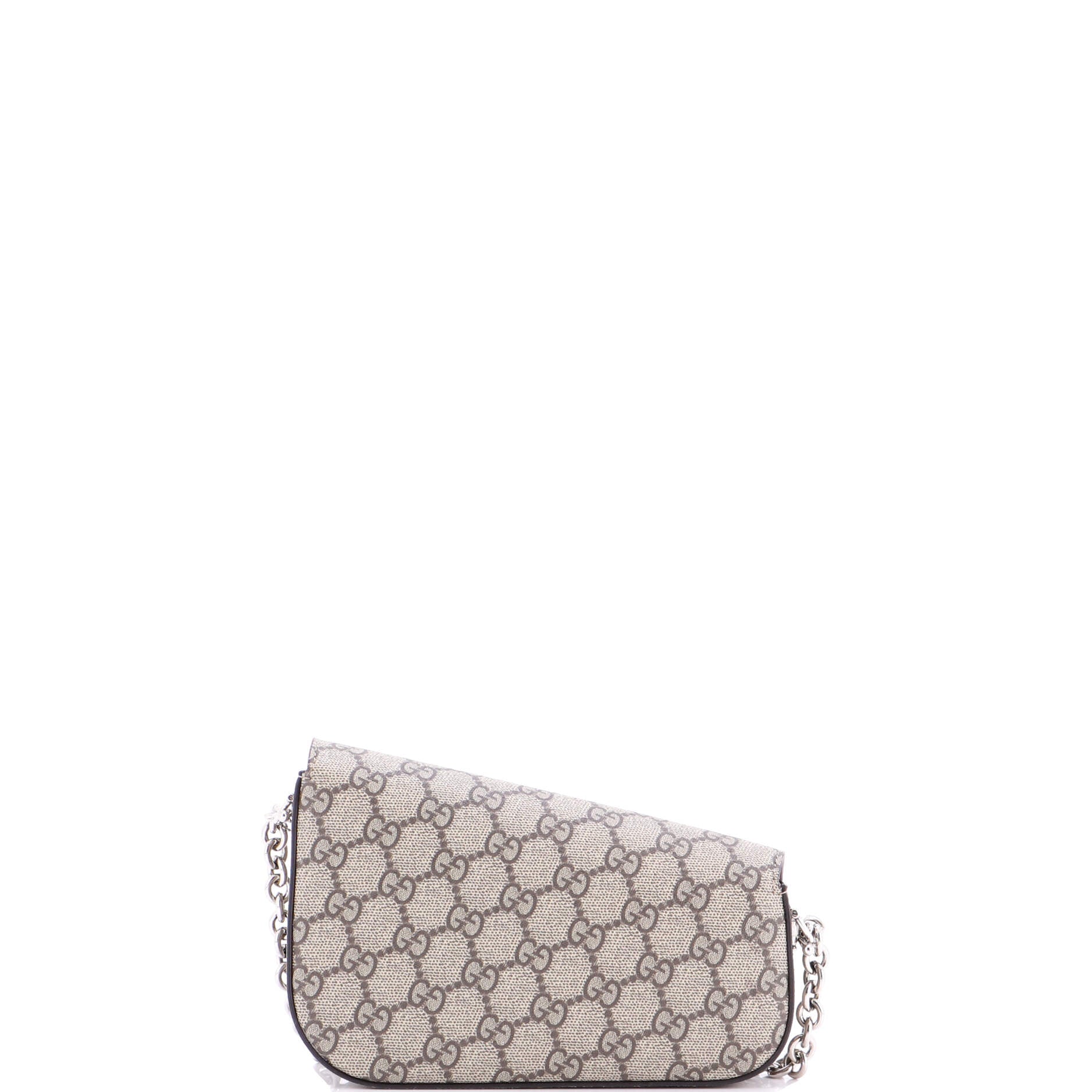Horsebit 1955 Asymmetric Shoulder Bag GG Coated Canvas Mini