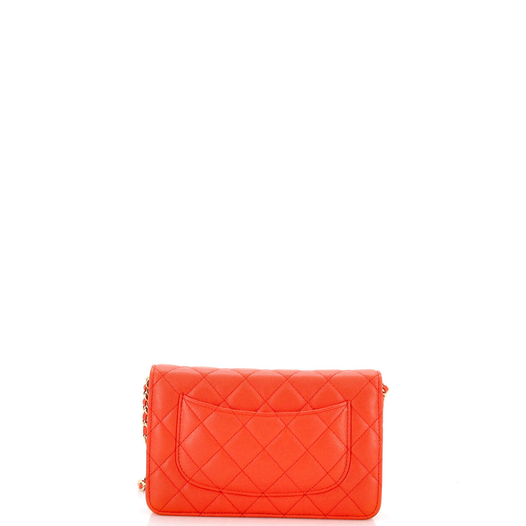 Wallet on Chain Quilted Caviar