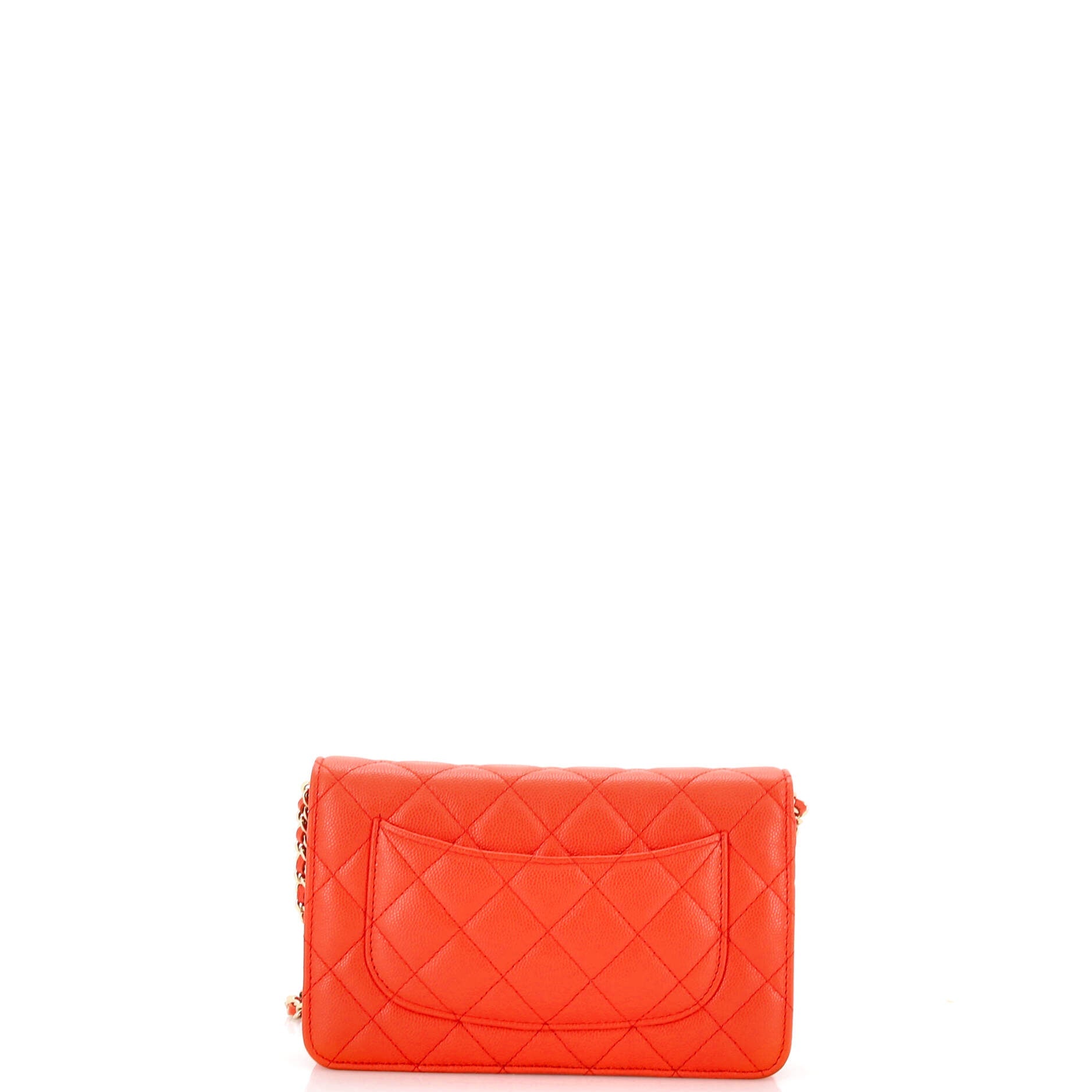 Wallet on Chain Quilted Caviar