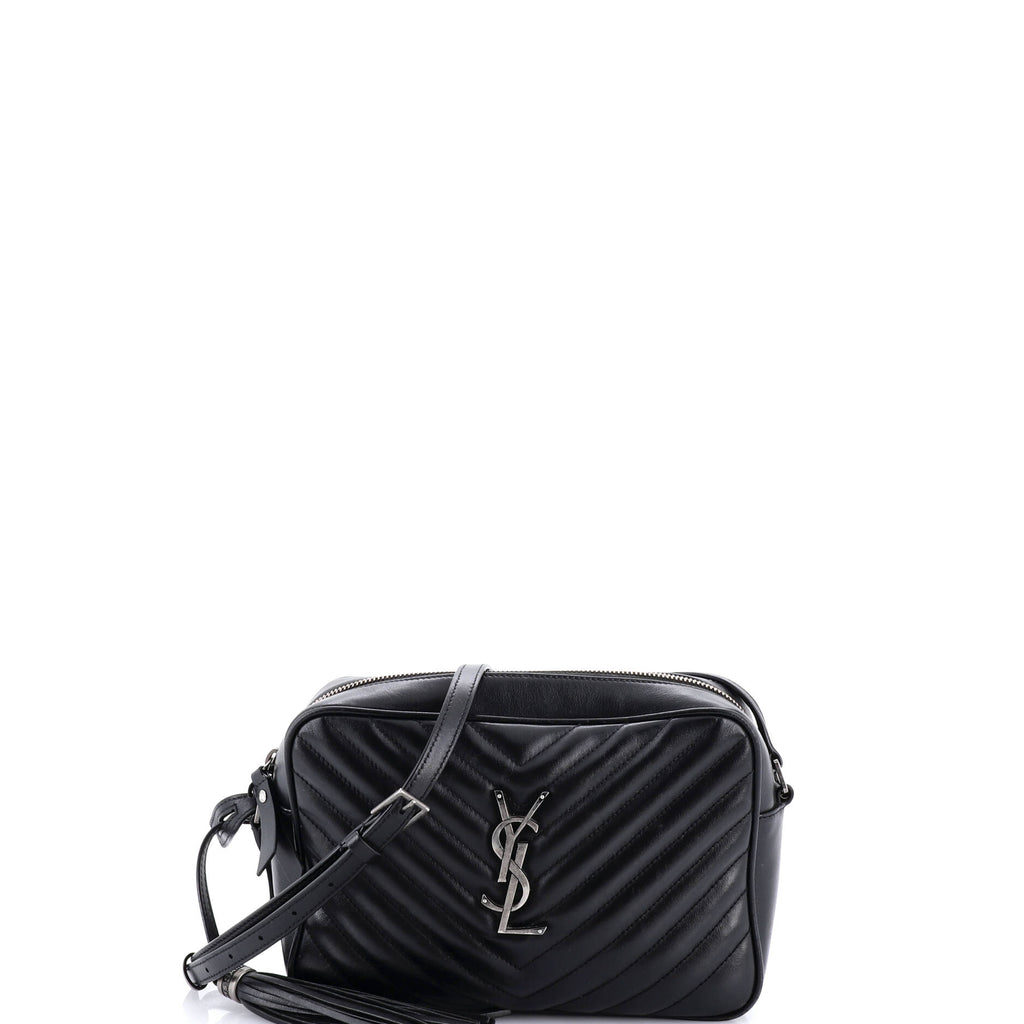 Lou Camera Bag Matelasse Chevron Leather Small