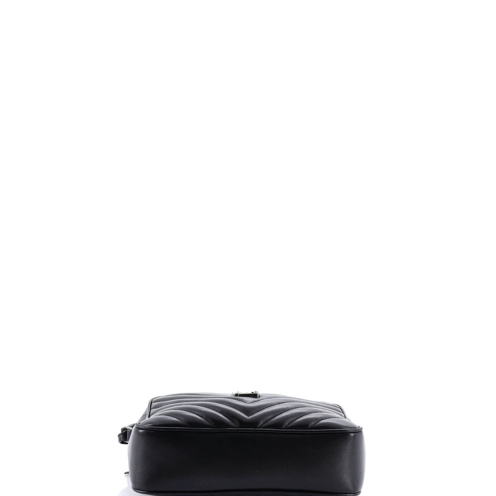 Lou Camera Bag Matelasse Chevron Leather Small