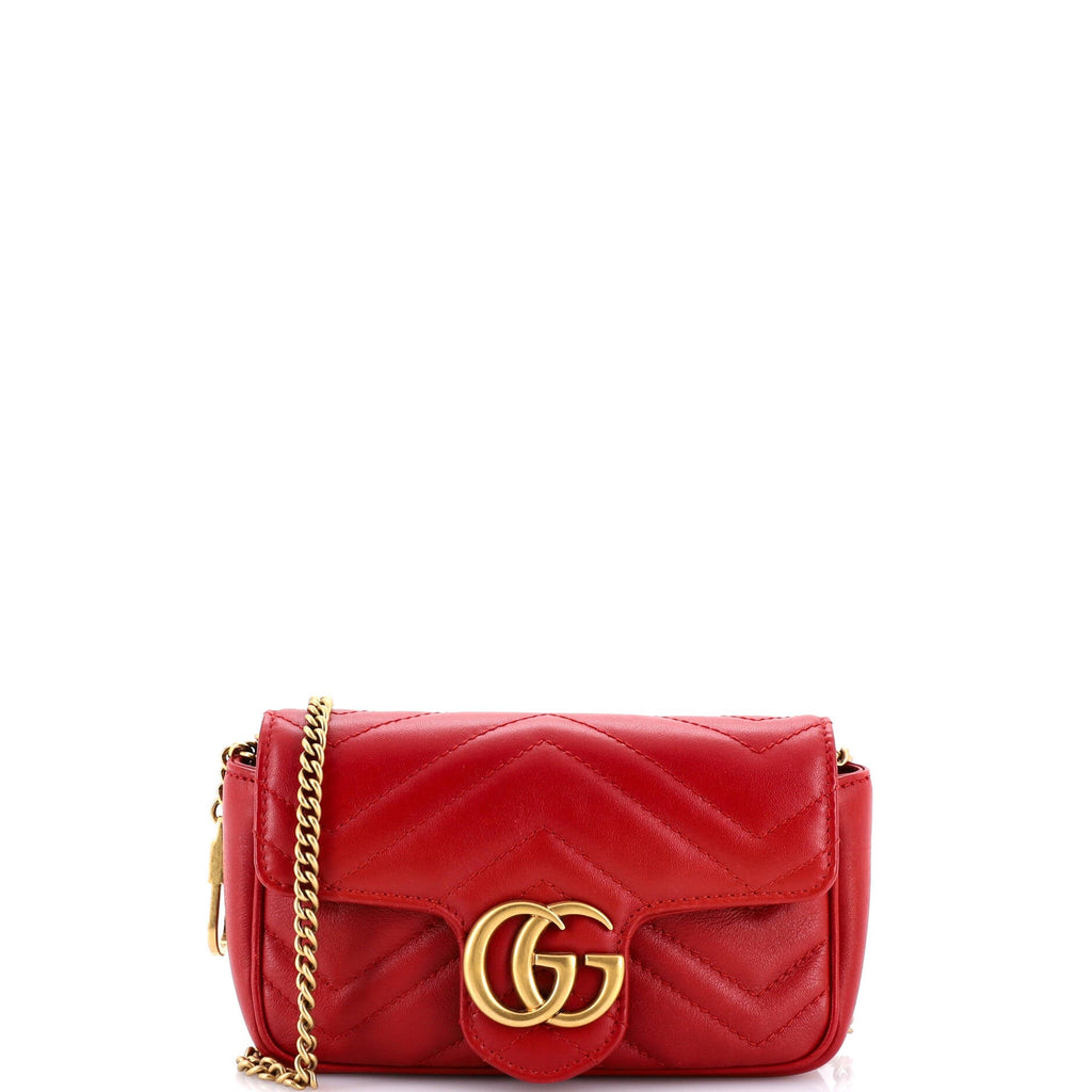 GG Marmont Flap Bag Matelasse Leather Super Mini