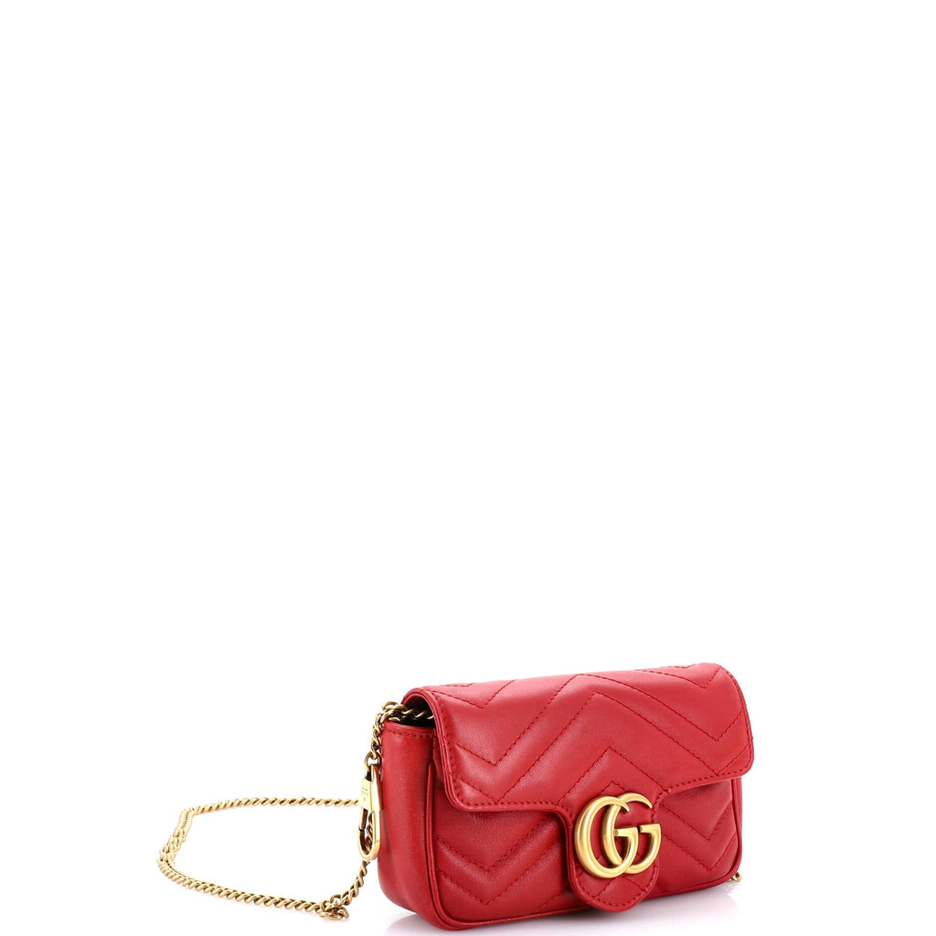 GG Marmont Flap Bag Matelasse Leather Super Mini