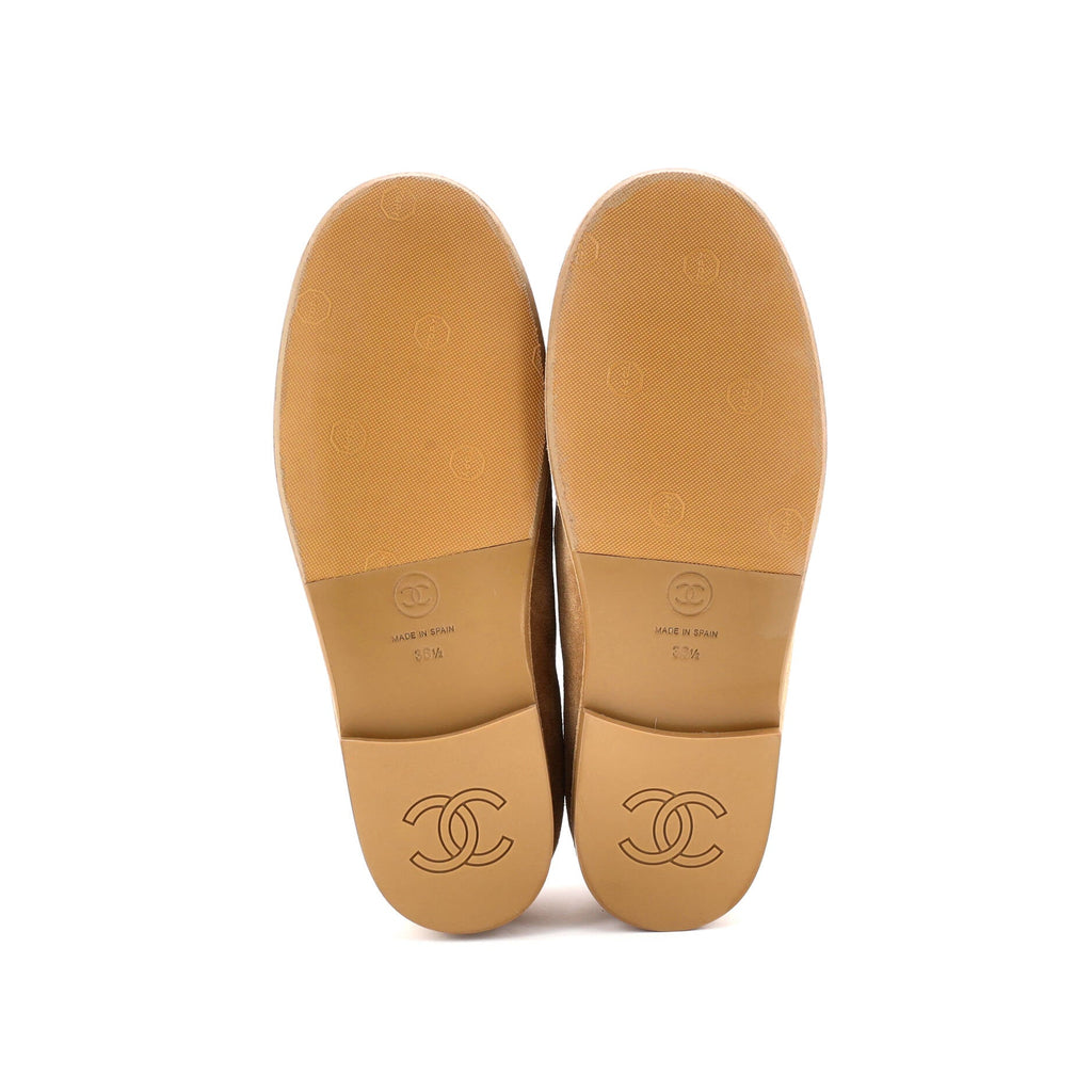 Women's CC Loafers Suede with Shearling Interior