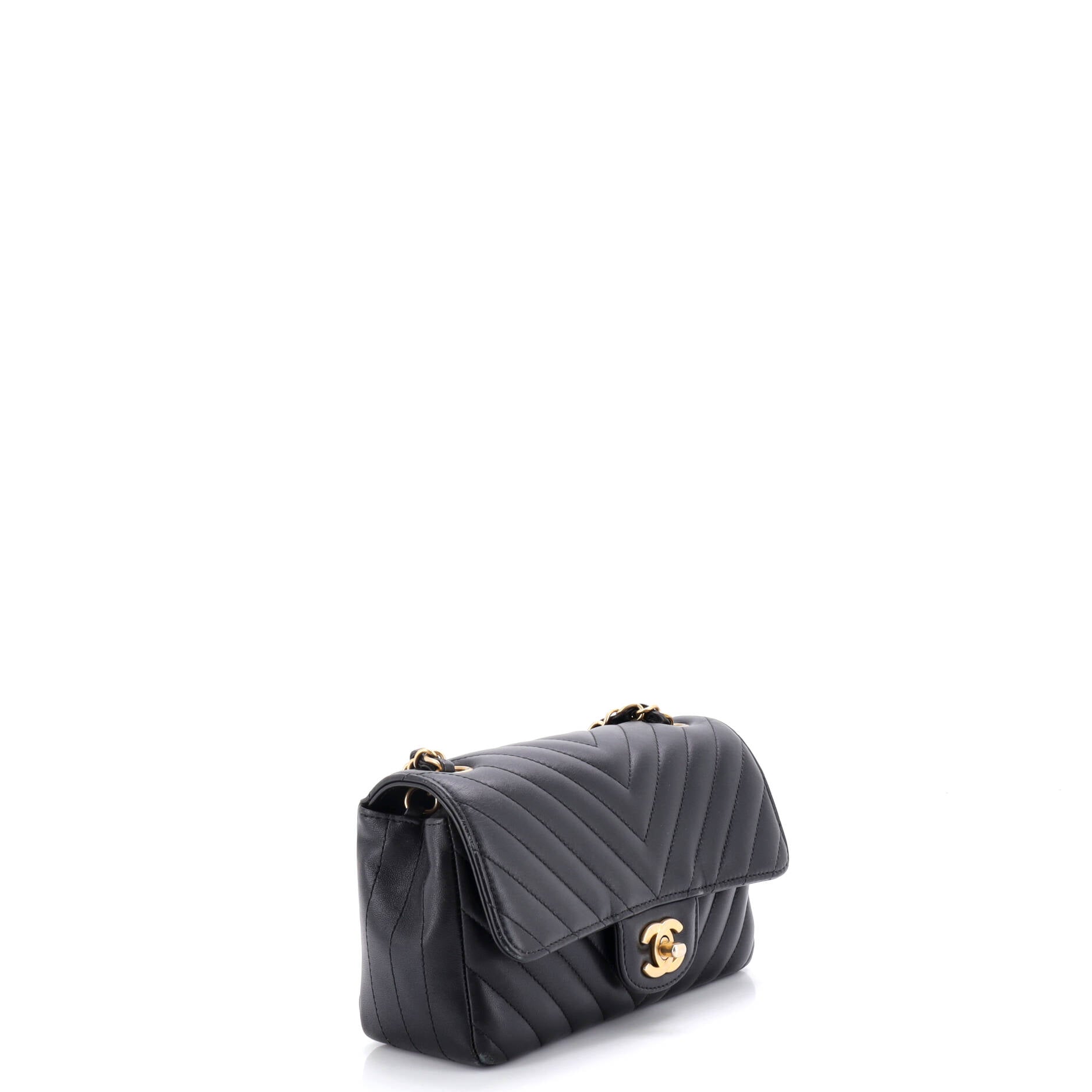Classic Single Flap Bag Chevron Lambskin Mini
