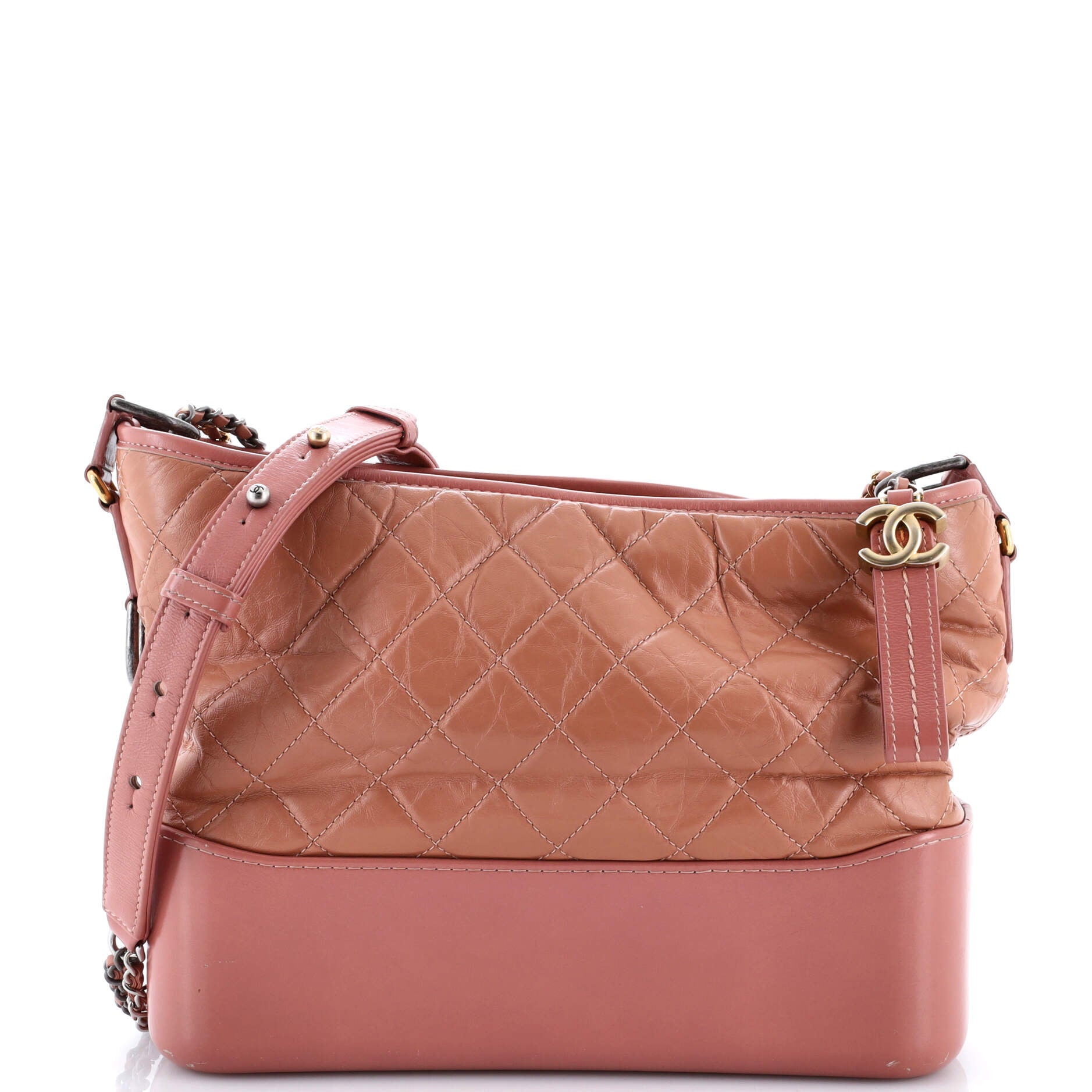 Gabrielle Hobo Quilted Aged Calfskin Medium
