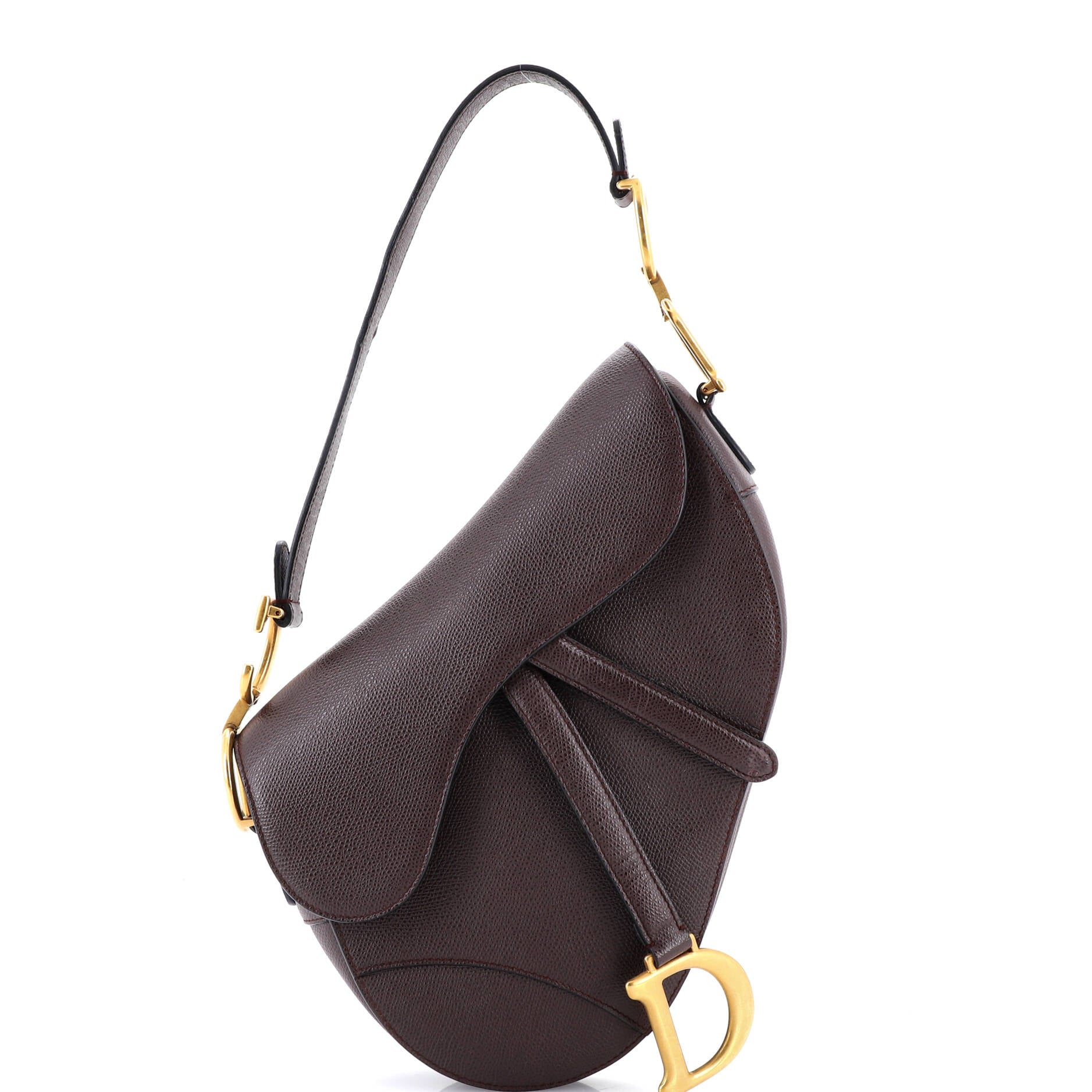 Saddle Handbag Leather Medium