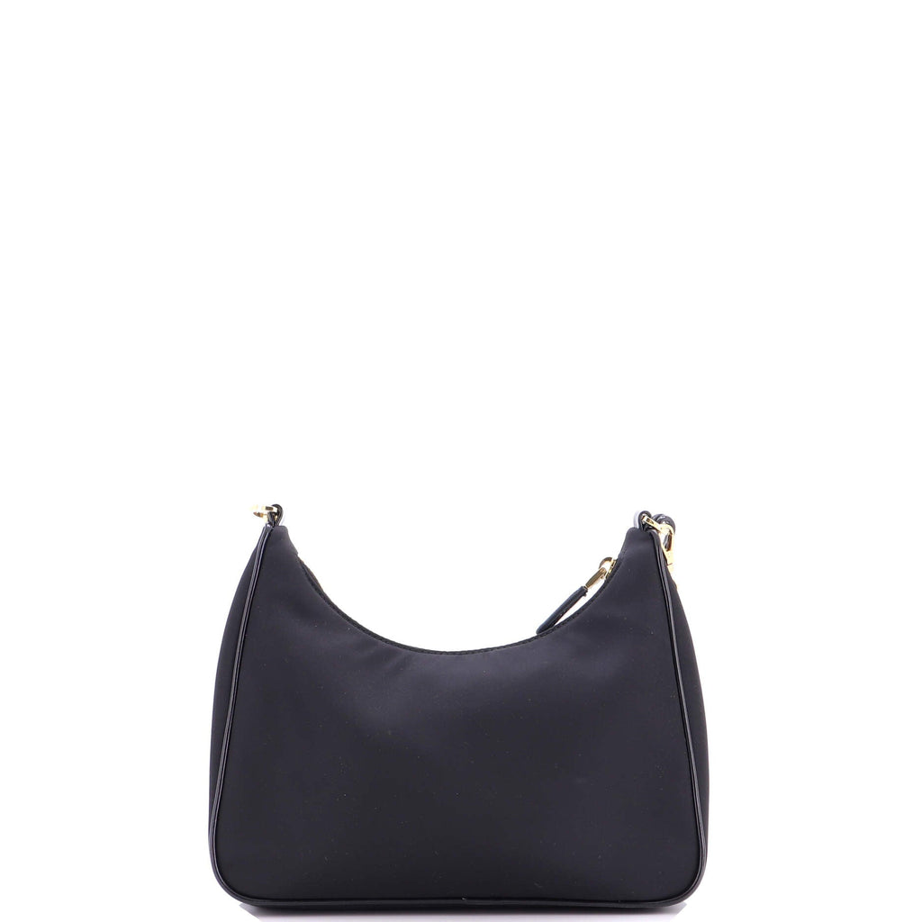 Re-Edition Pocket Shoulder Bag Re-Nylon and Brushed Leather Mini
