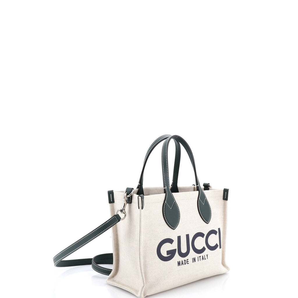 Logo Shopper Tote Printed Canvas Small