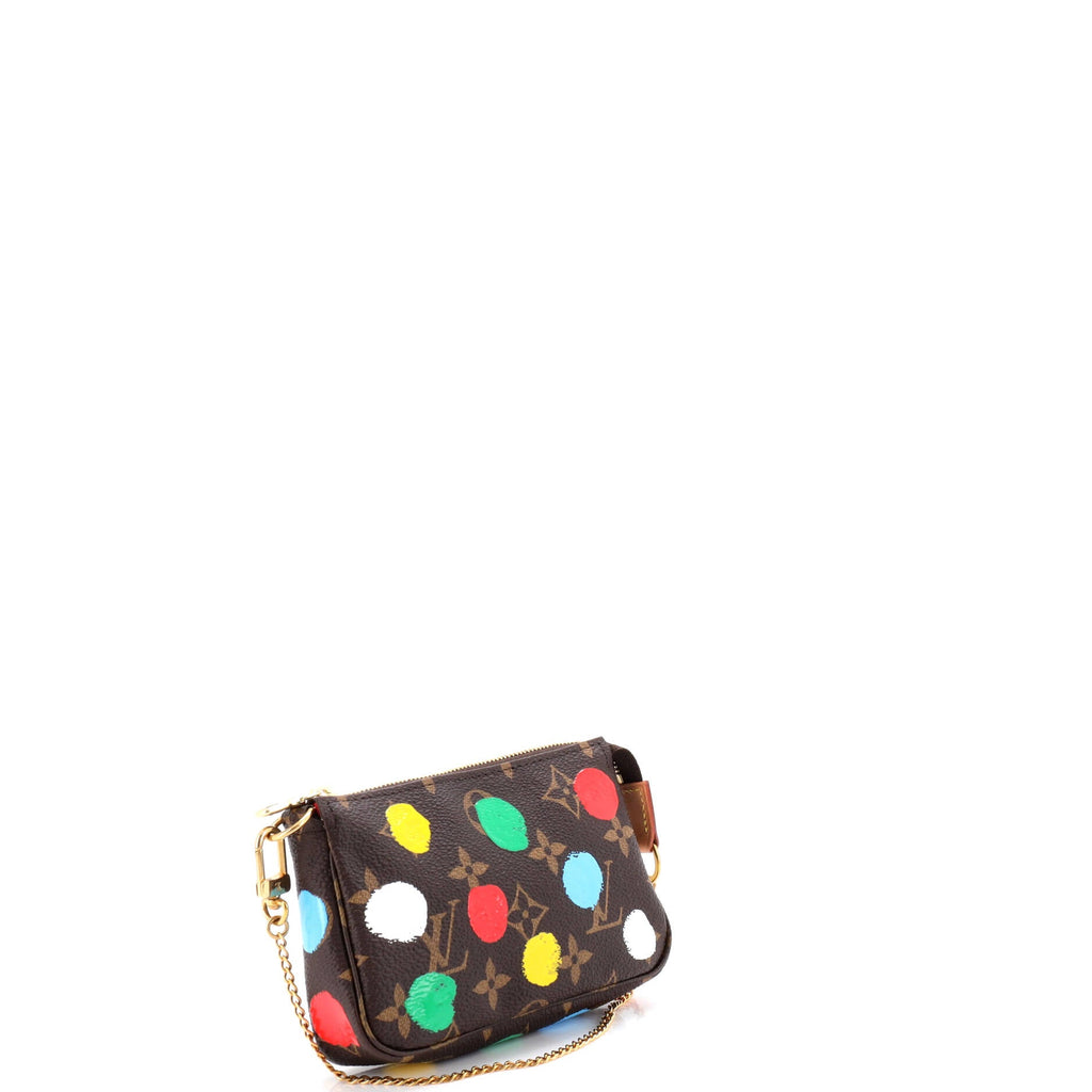 Pochette Accessoires Yayoi Kusama Painted Dots Monogram Canvas Mini