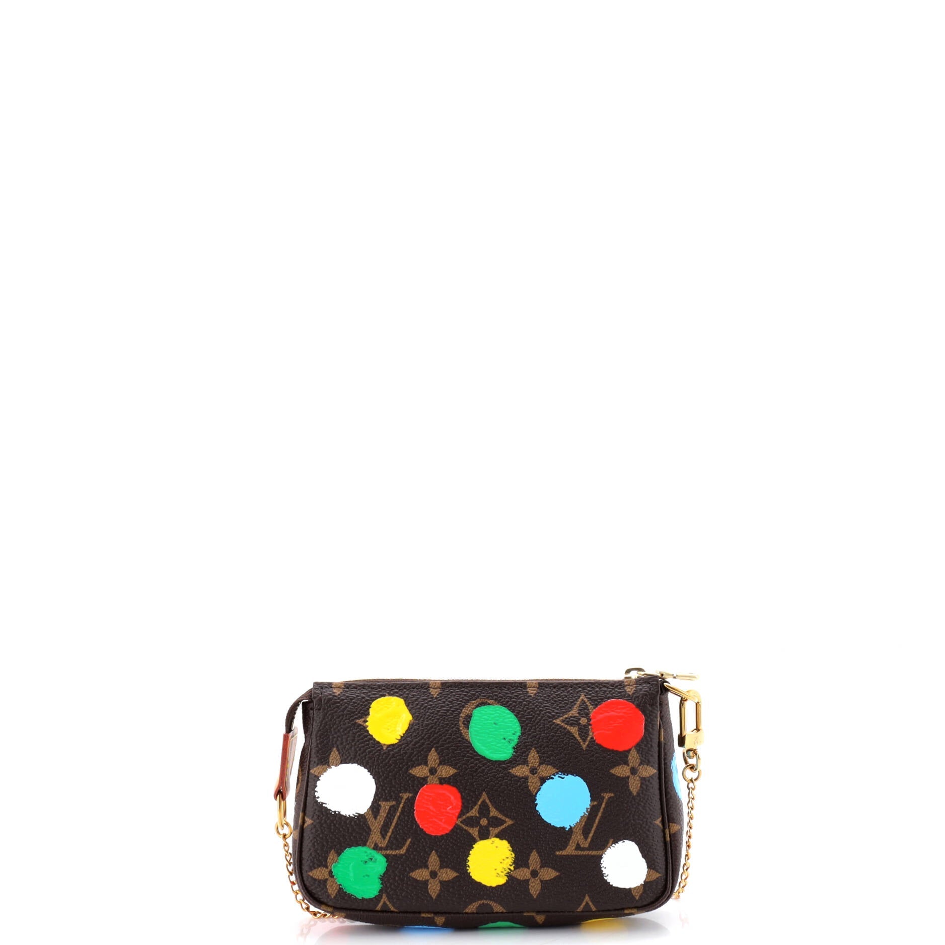 Pochette Accessoires Yayoi Kusama Painted Dots Monogram Canvas Mini