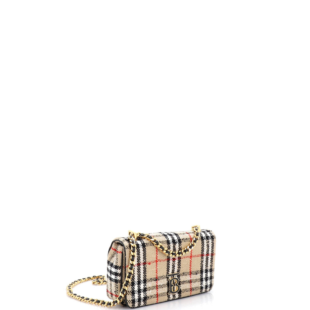 Lola Shoulder Bag Vintage Check Tweed Small