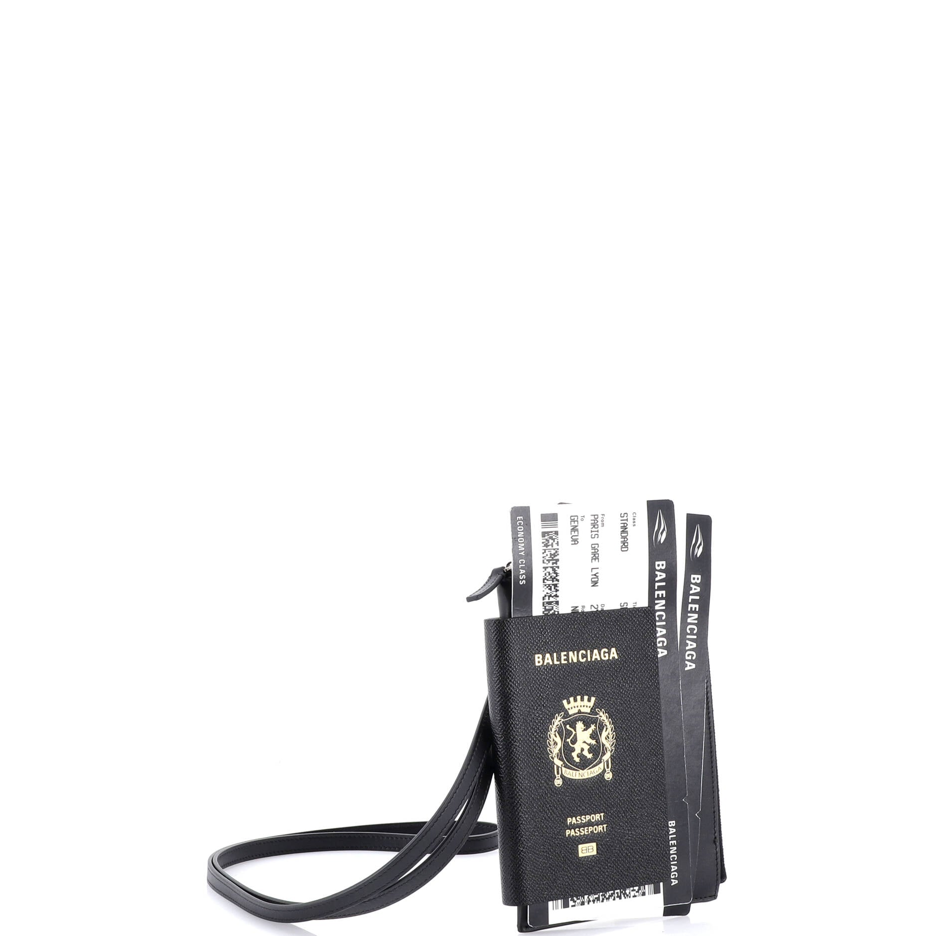 Passport Phone Holder Printed Leather