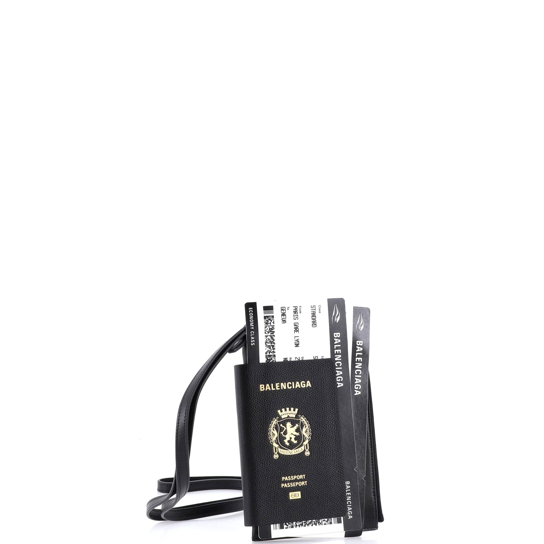 Passport Phone Holder Printed Leather