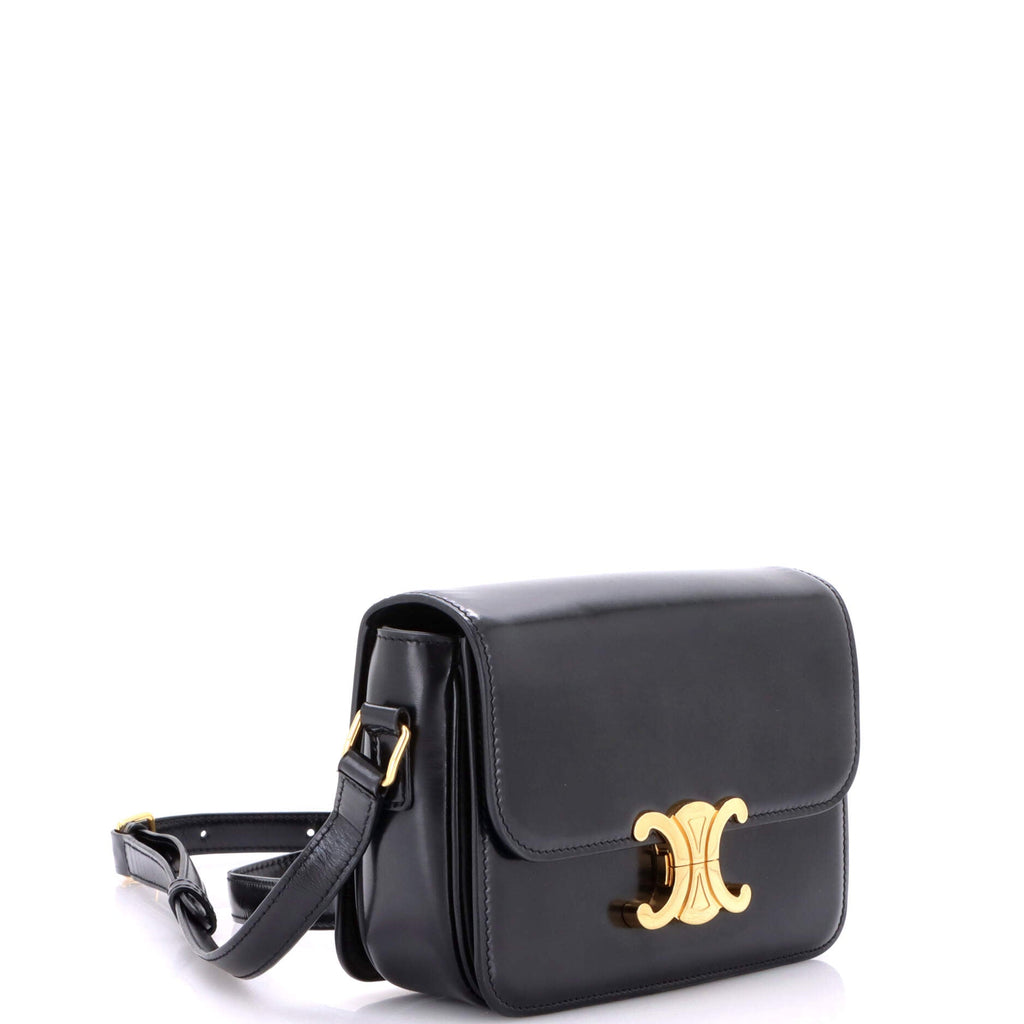 Triomphe Shoulder Bag Smooth Calfskin Teen