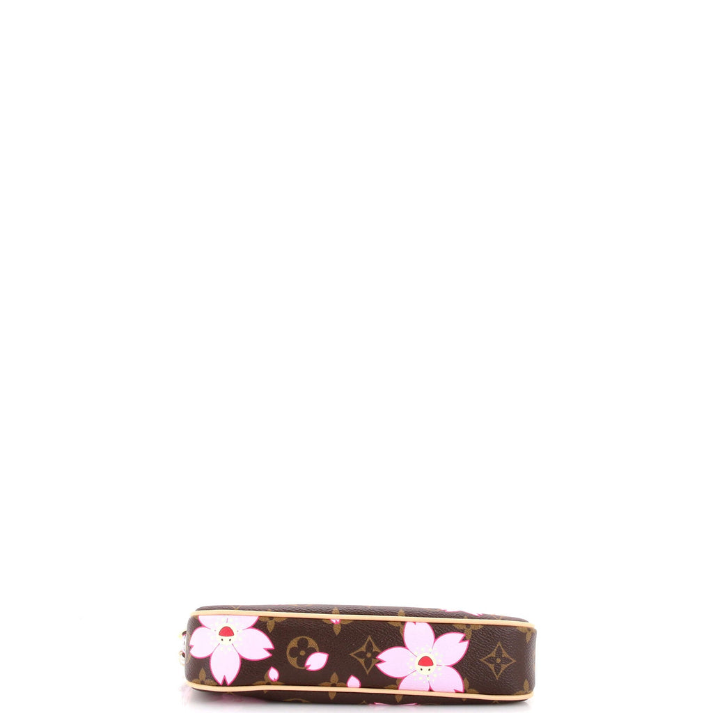 x Takashi Murakami Pochette Accessoires NM Limited Edition Cherry Blossom Monogram