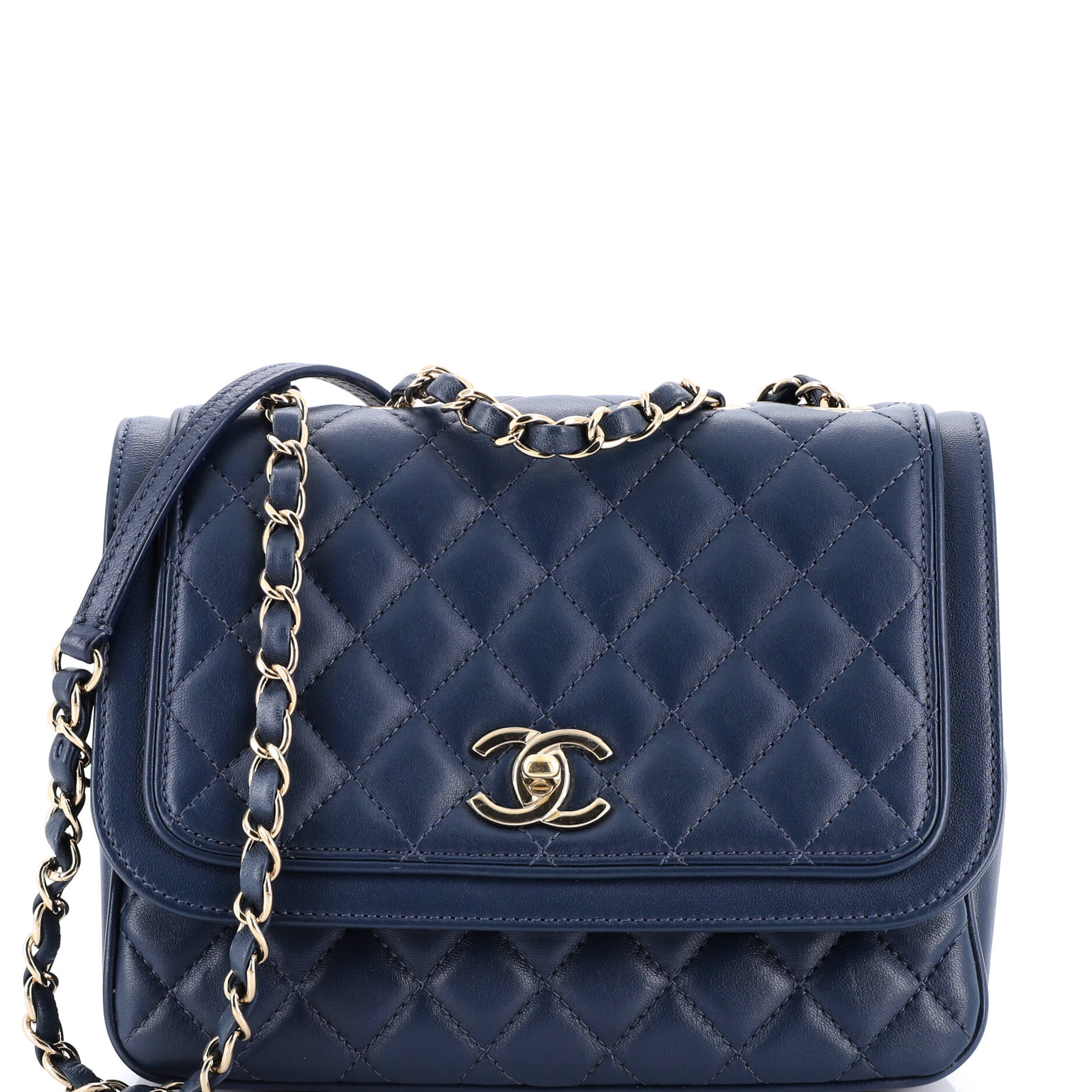 Lovely Day Square Flap Bag Quilted Lambskin Medium