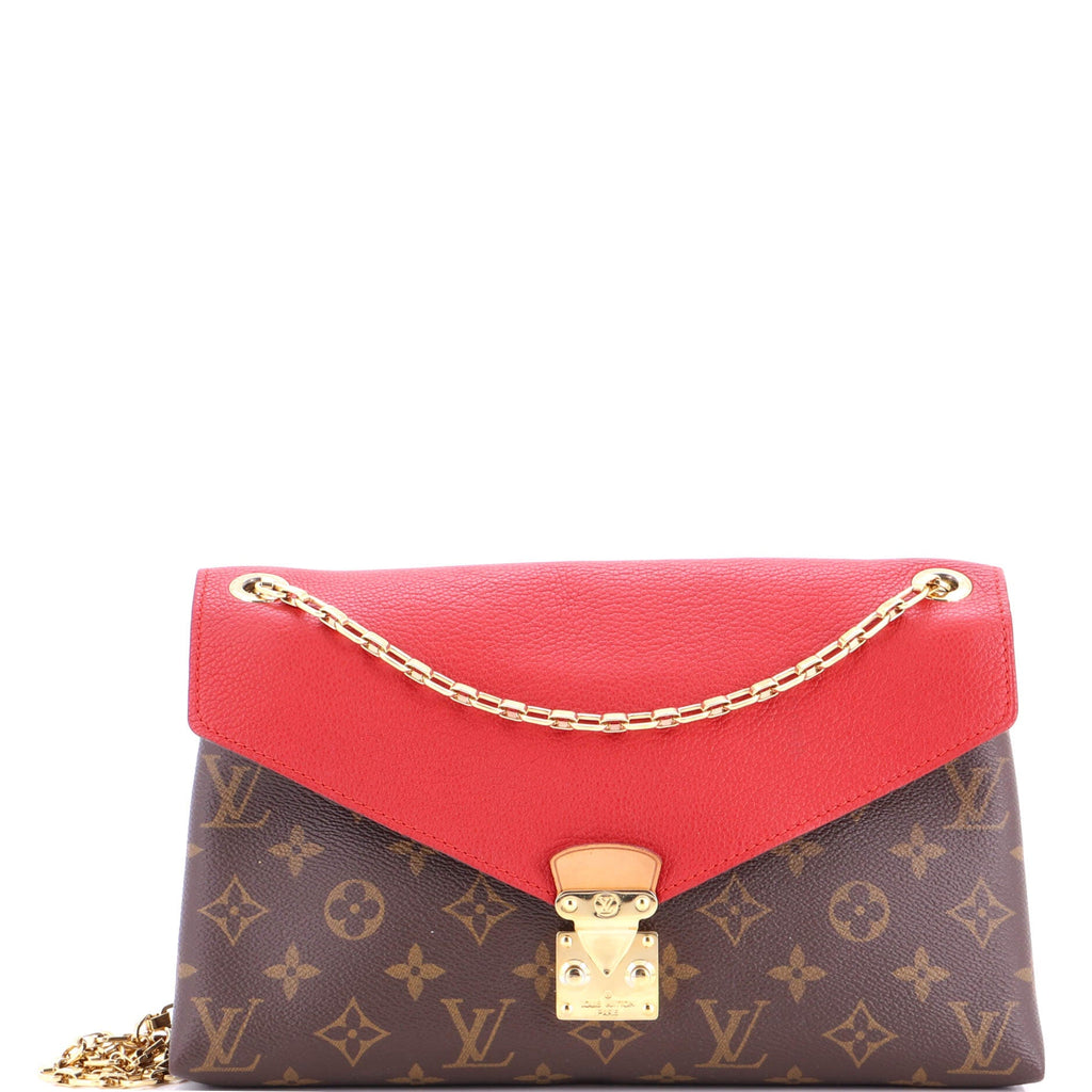 Pallas Chain Shoulder Bag Monogram Canvas and Calfskin