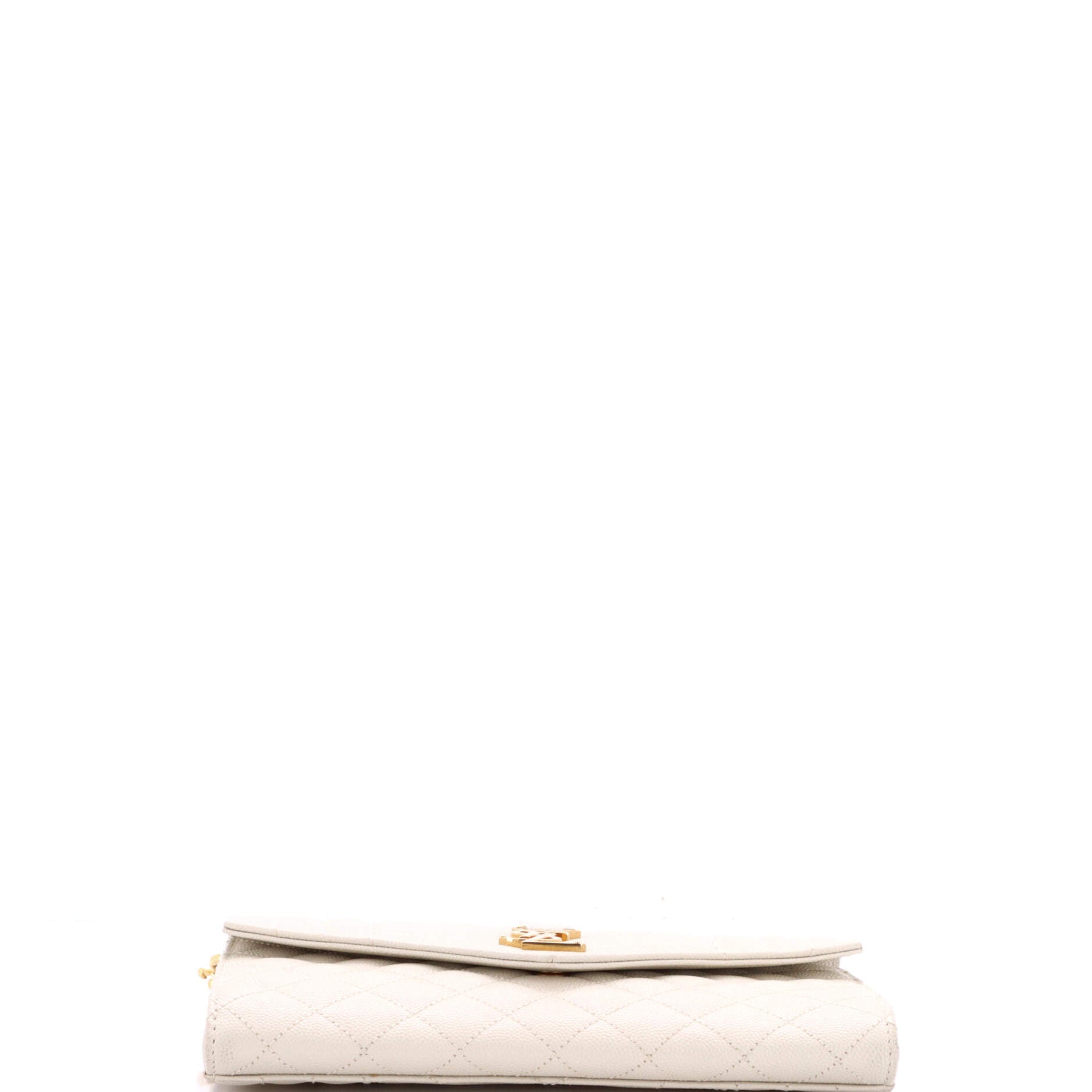 Classic Monogram Envelope Wristlet Clutch Mixed Matelasse Leather