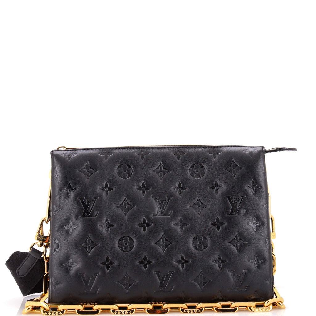 Coussin Bag Monogram Embossed Lambskin PM