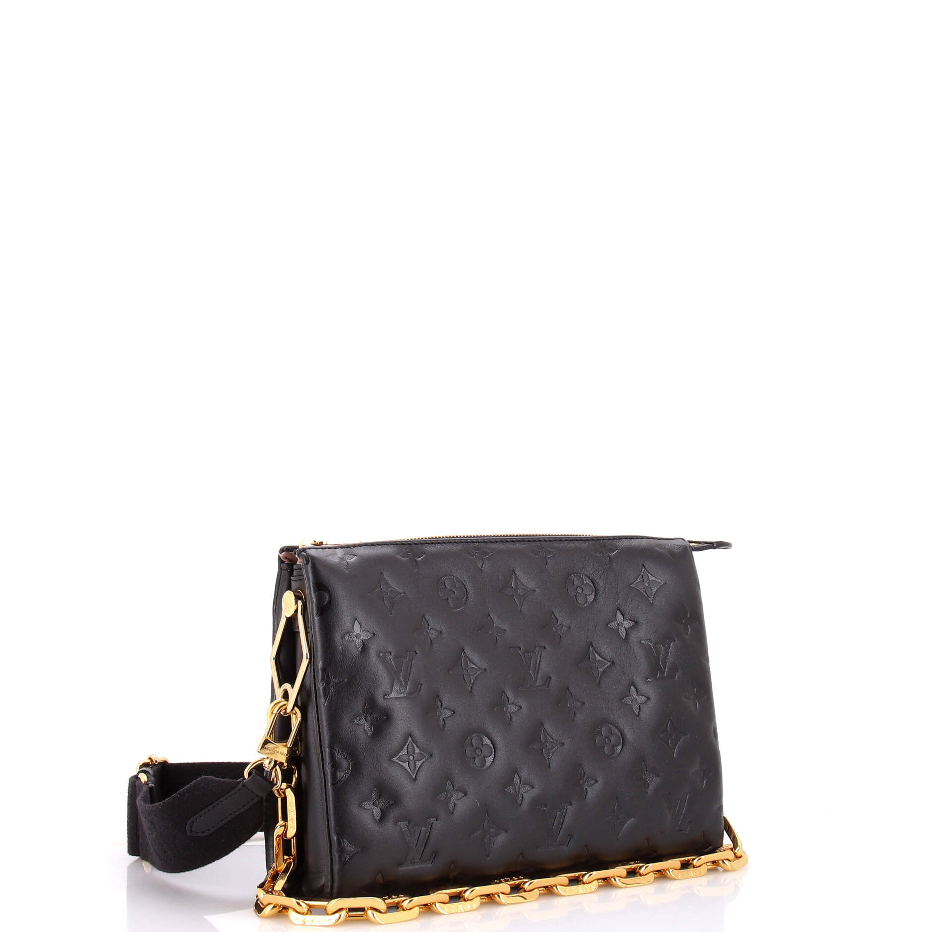 Coussin Bag Monogram Embossed Lambskin PM