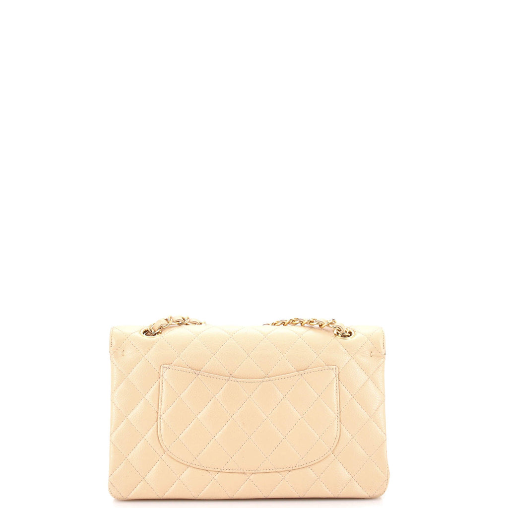 Classic Double Flap Bag Quilted Caviar Medium