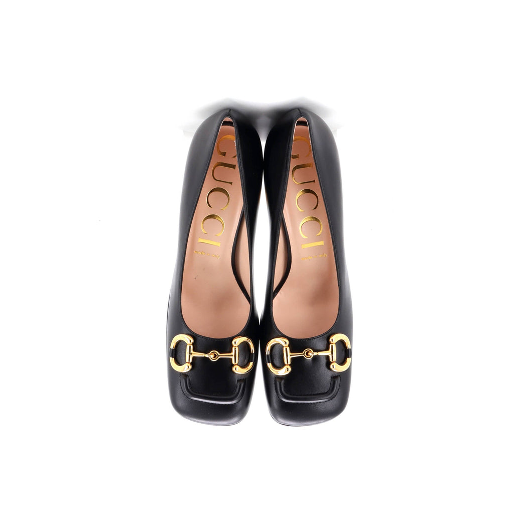 Women's Horsebit Mid-Heel Pumps Leather