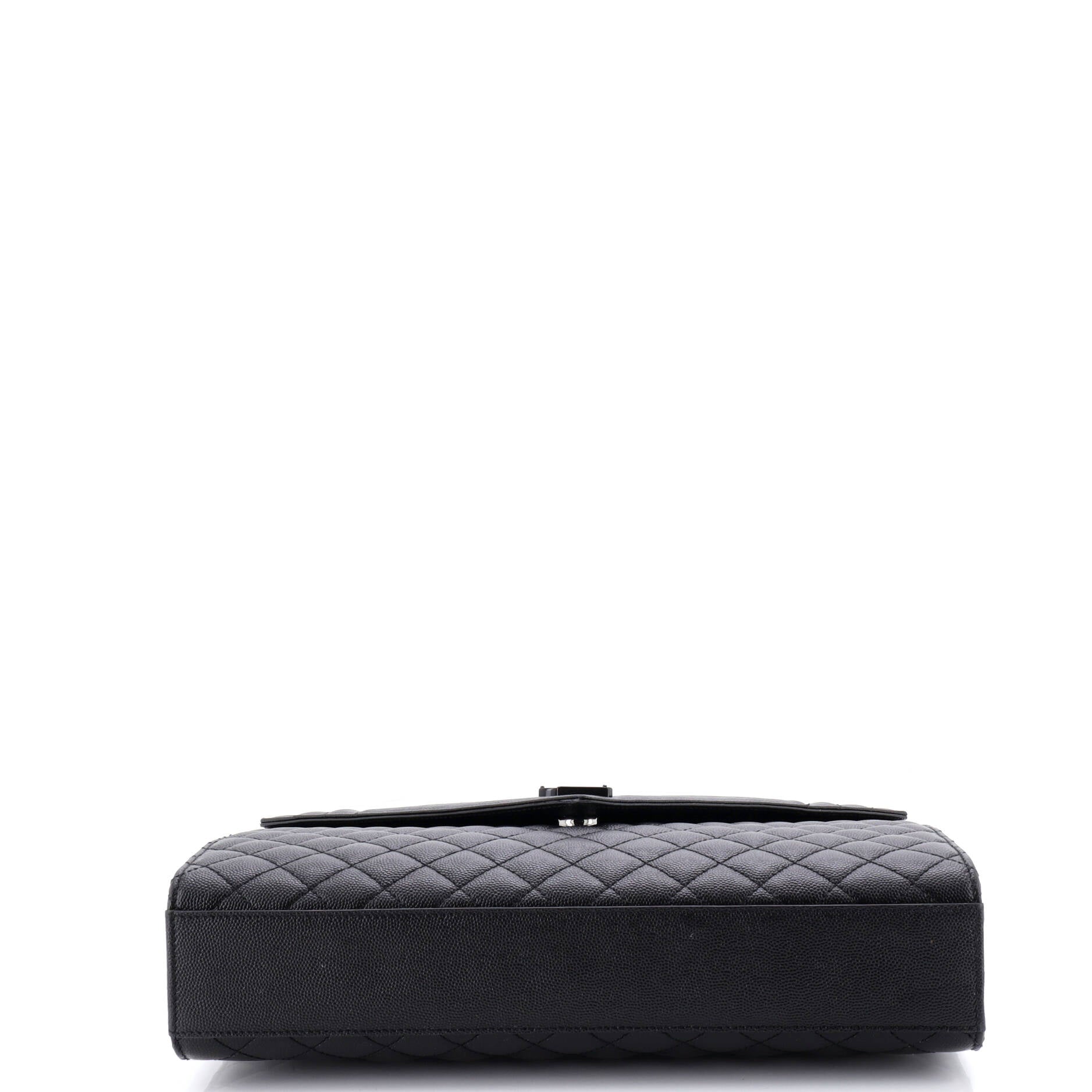 Classic Monogram Envelope Satchel Mixed Matelasse Leather Large