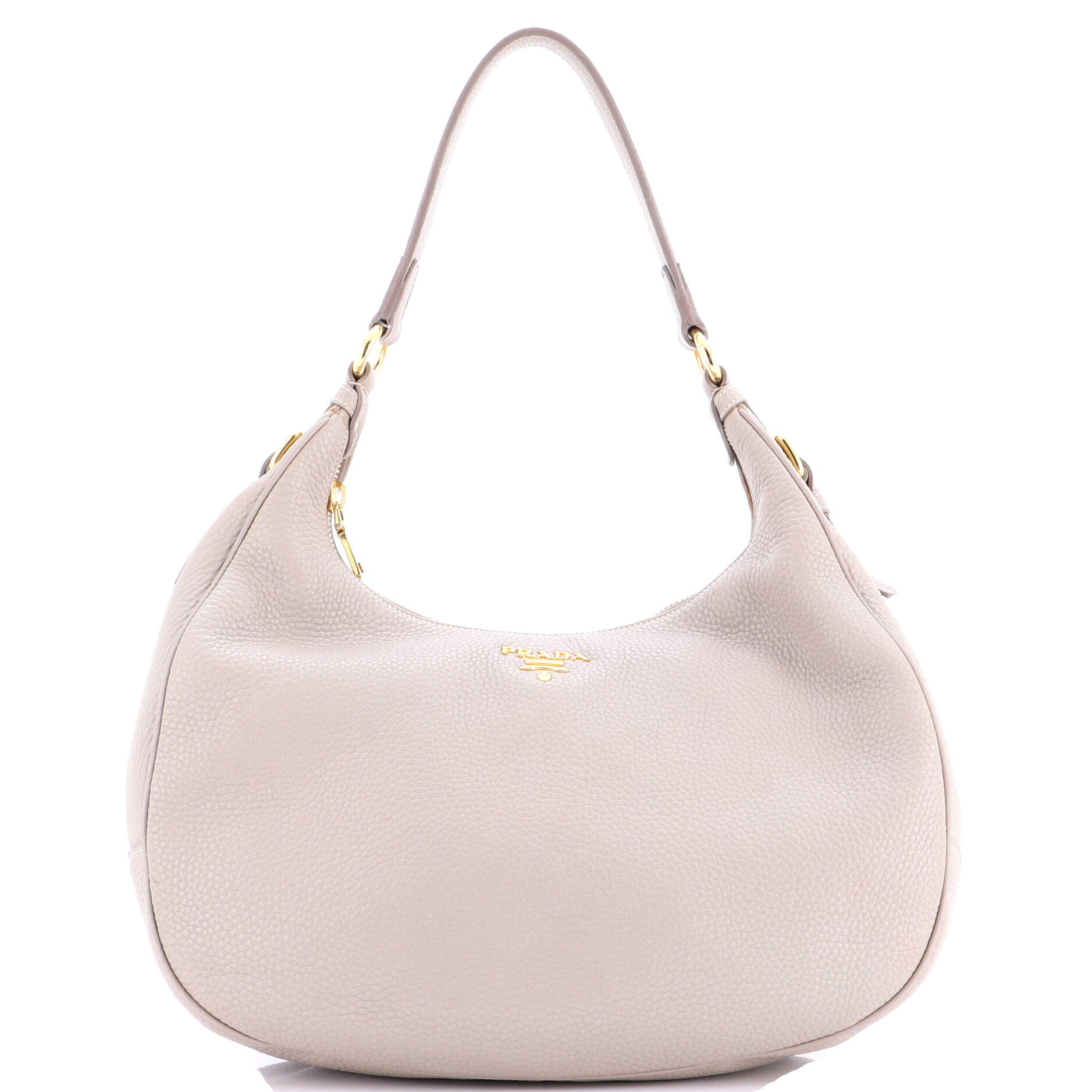 Zip Top Hobo Vitello Daino Medium