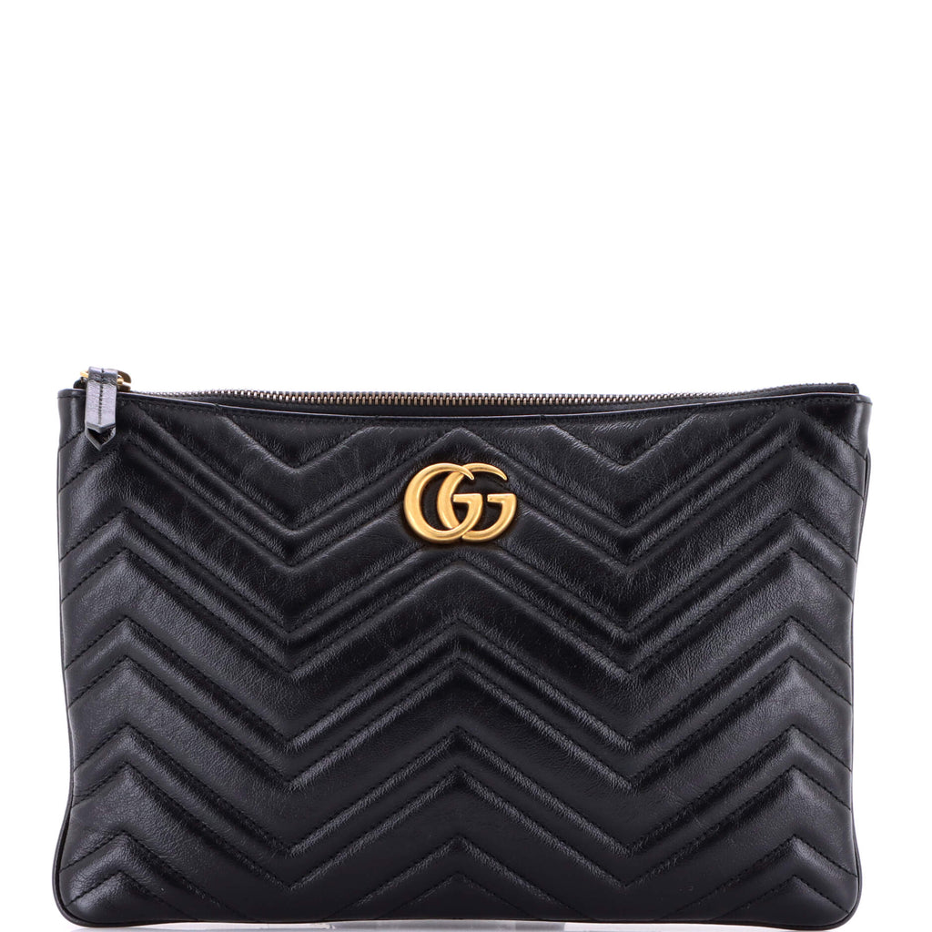 GG Marmont Pouch Matelasse Leather